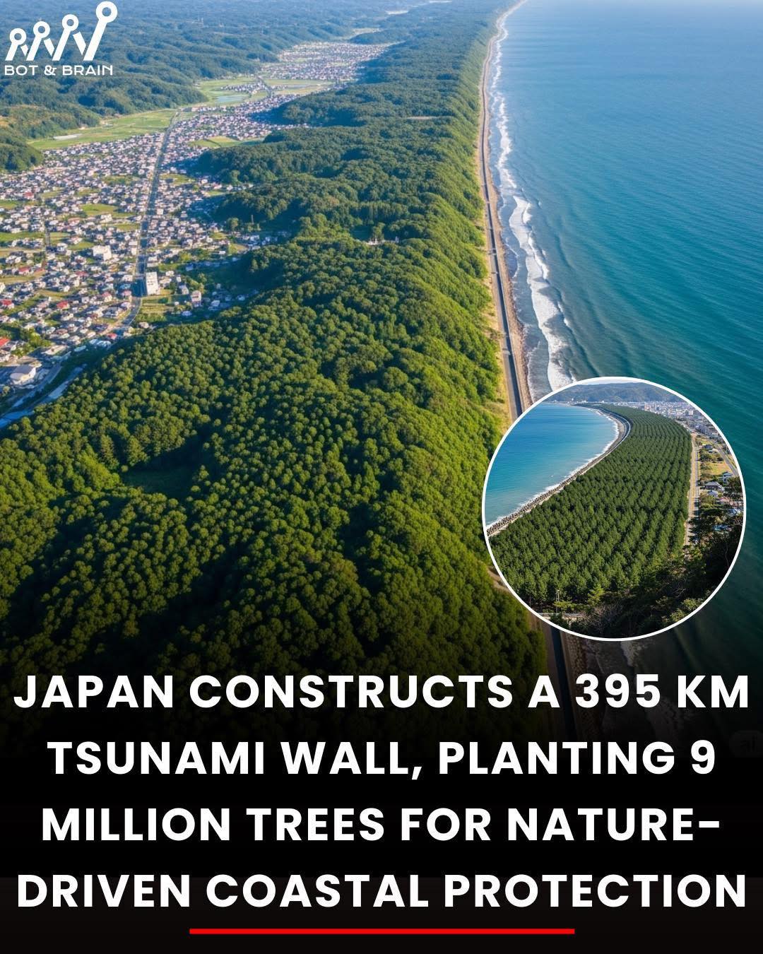 All - Japan Builds 395 km Tsunami Wall with 9 Million Trees for Natural ...