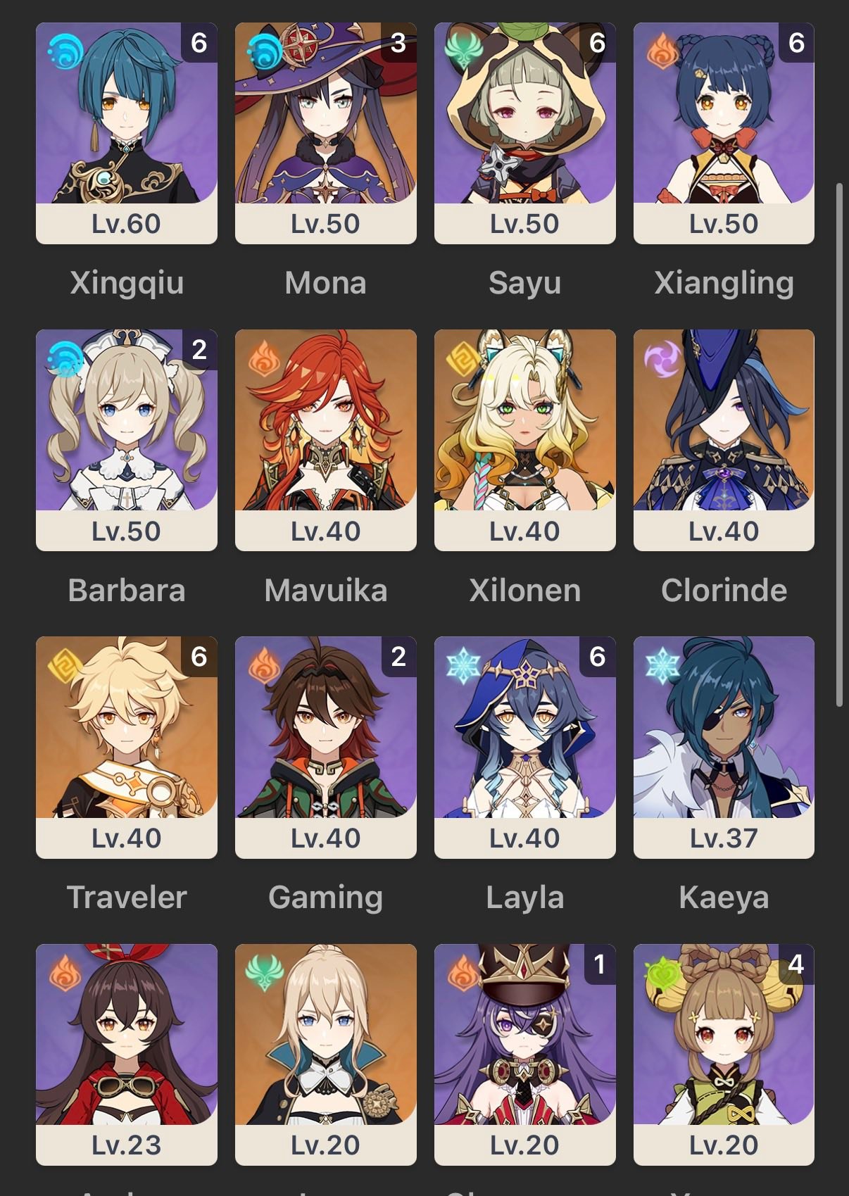 Compte Genshin Impact AR 56 – Serveur EU, 10 Personnages 5 étoiles, Plateformes PC/Android/PS4