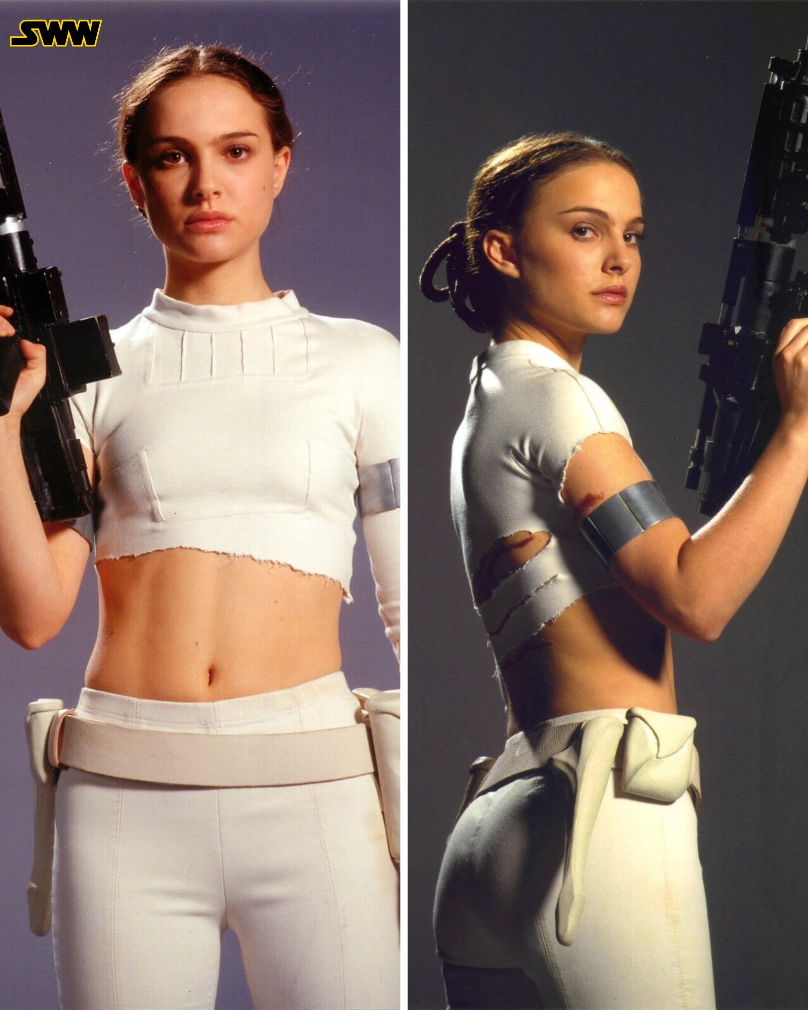 Star - Natalie Portman as Padmé Amidala with her iconic Naboo blaster ...
