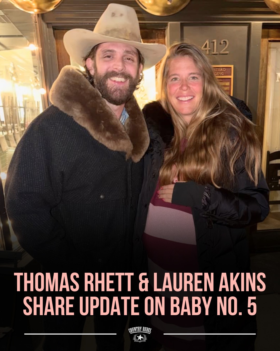 Country - Thomas Rhett and his wife, Lauren, shared a sweet update on ...