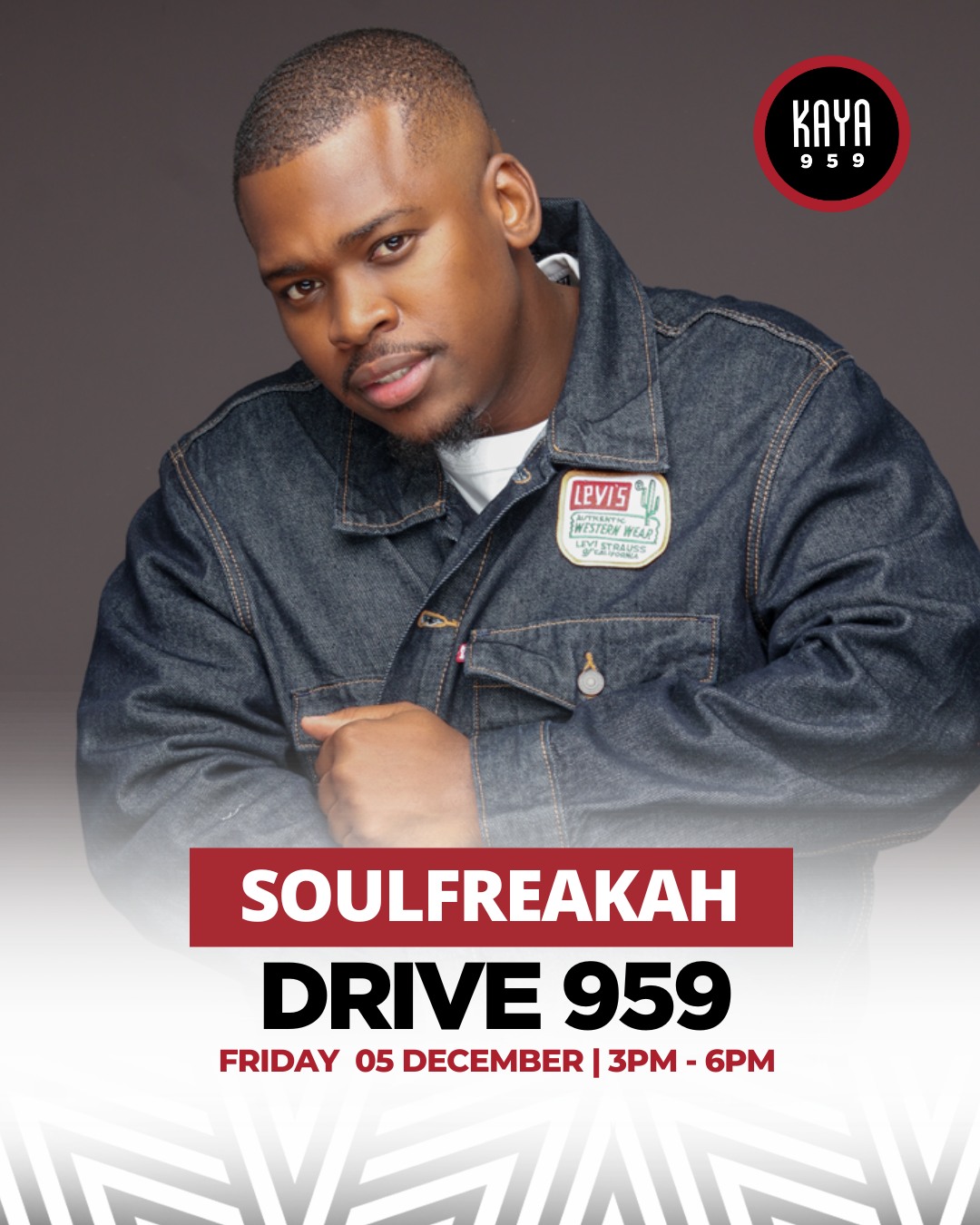 Let's go! It's time for the #Drive959Mix 🎶 Soulfreakah ⏰ 17h30