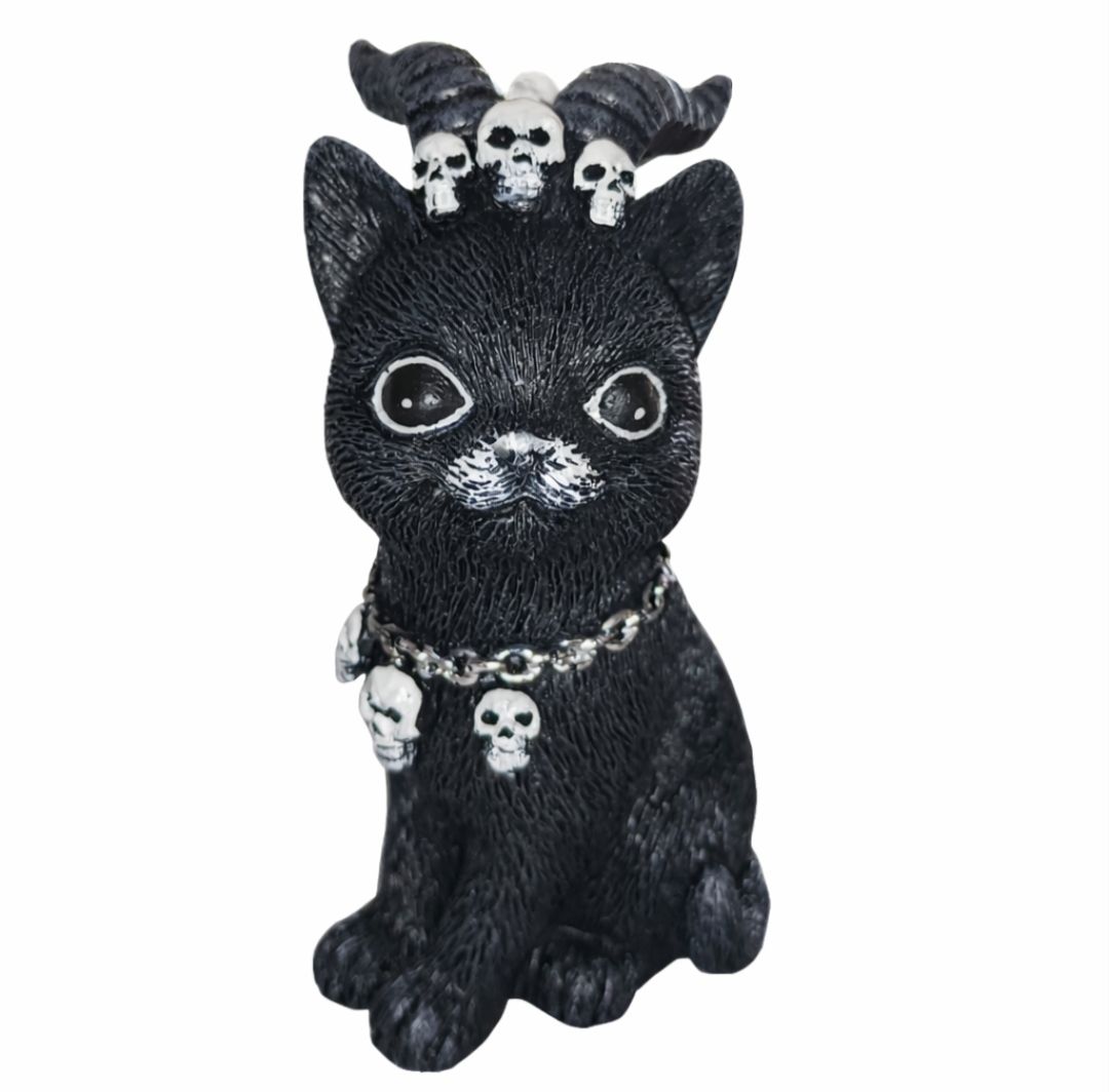 gato negro様 リクエスト 5点 まとめ商品 🐈‍⬛ ¡Novedad Mística! Figura Gato Guardián Gótico 💀 ¡Atención