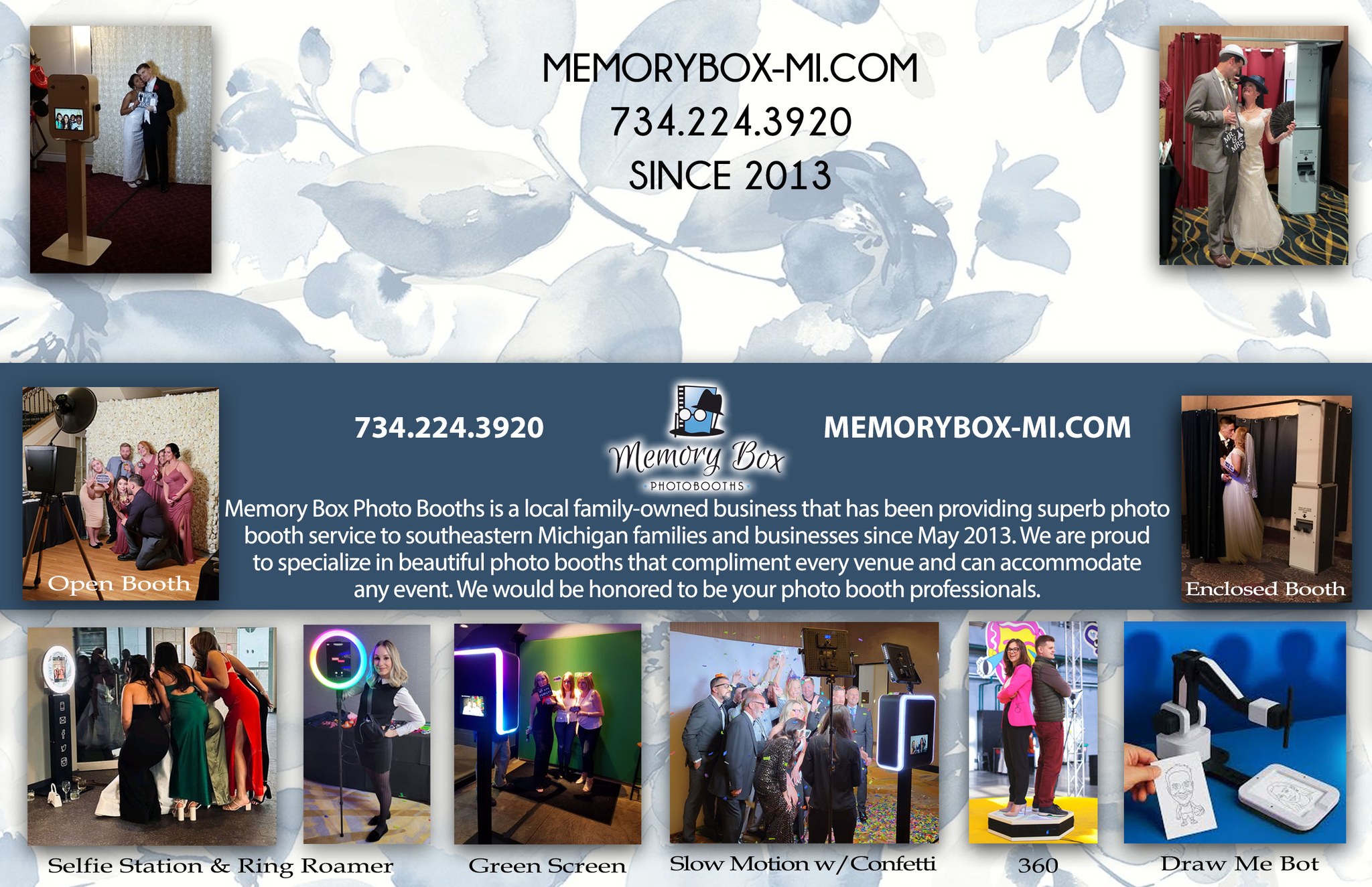 Memory Box Photo Booths | New Boston MI