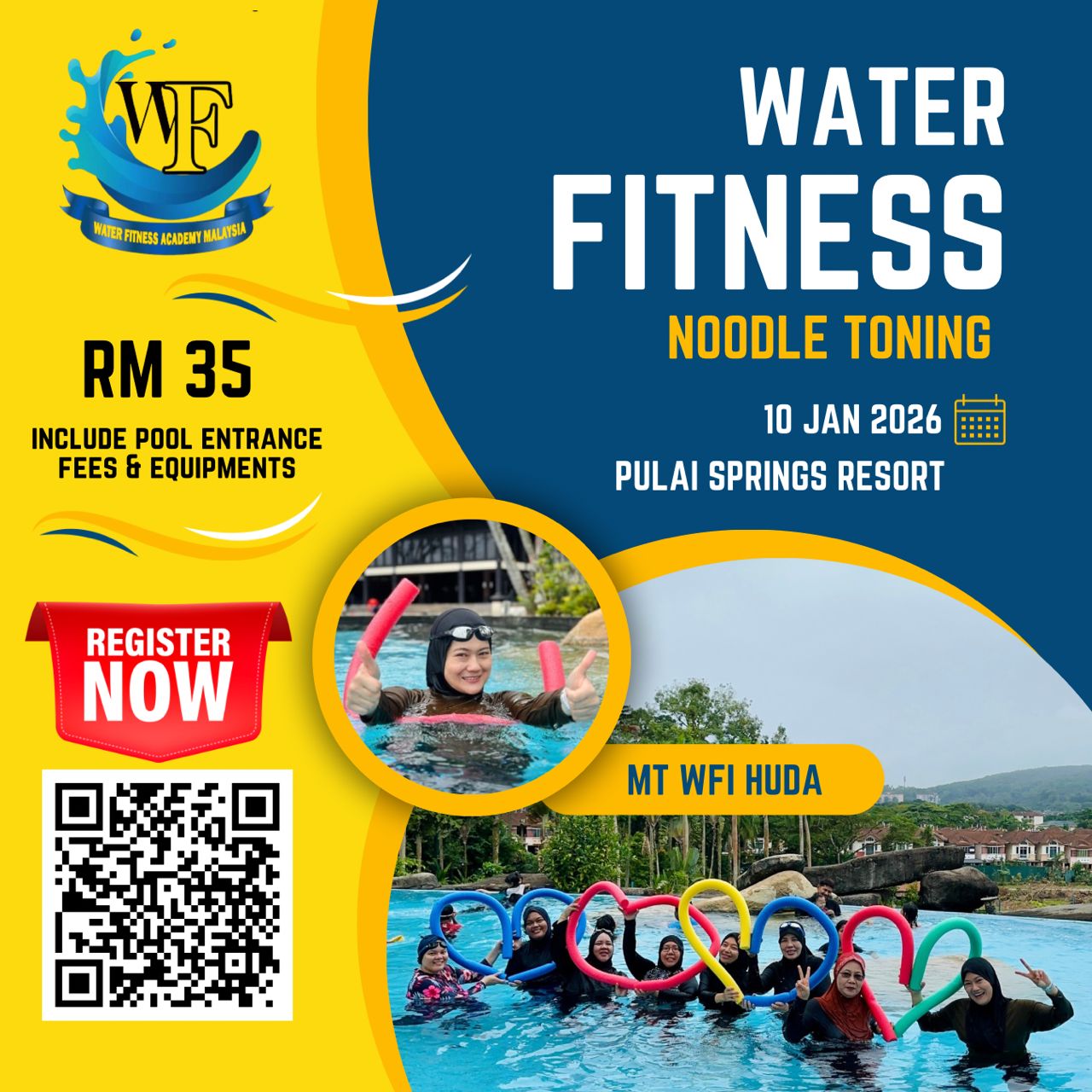 Pulai - Water Fitness + Noodle Toning 🥁 🌊 Date: 10 January 2026 ...