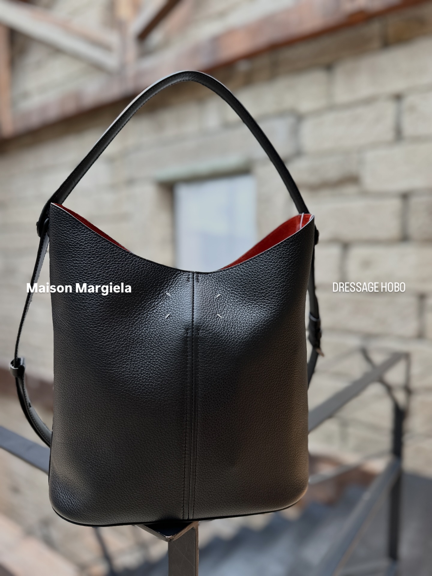 GEA1】Maison Margiela □DRESSAGE HOBO SB2WD0096 col：BLACK siz 