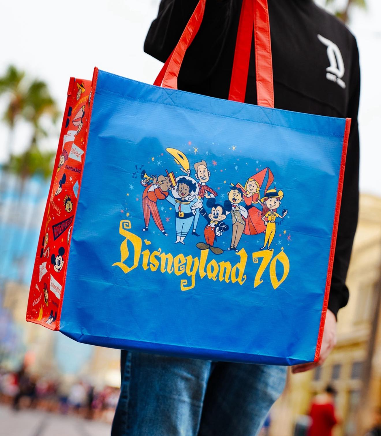 カルフォルニアDisneyland Resort 70周年記念 ショルダーパッグ We've got happiness in the bag! Magic Key holders can stop by