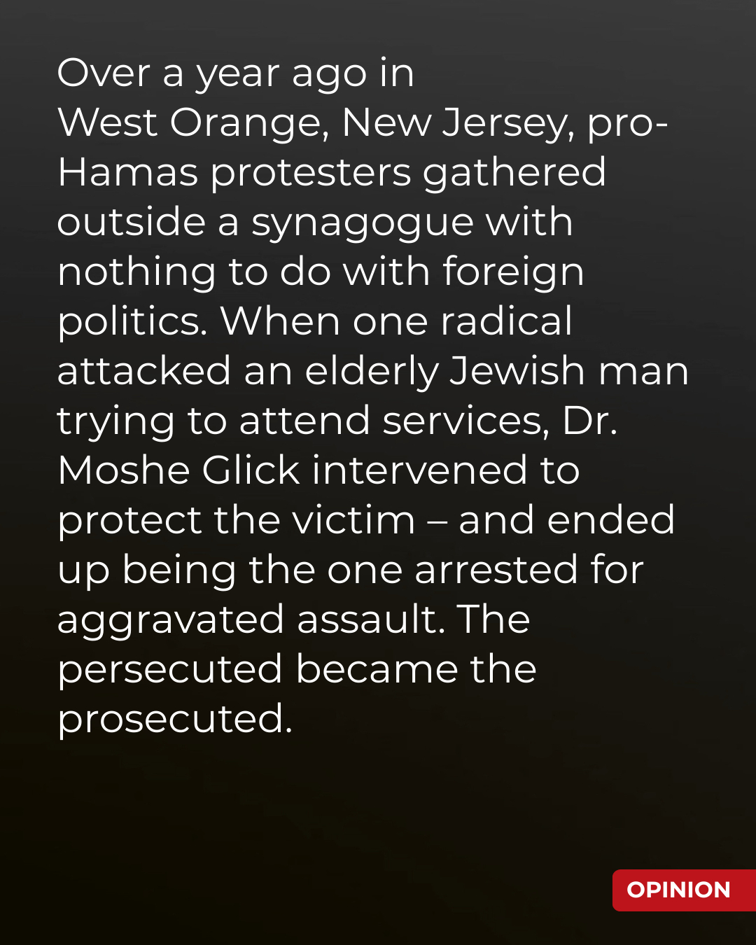 💭 OPINION: A New Jersey synagogue... - The Jerusalem Post | Facebook