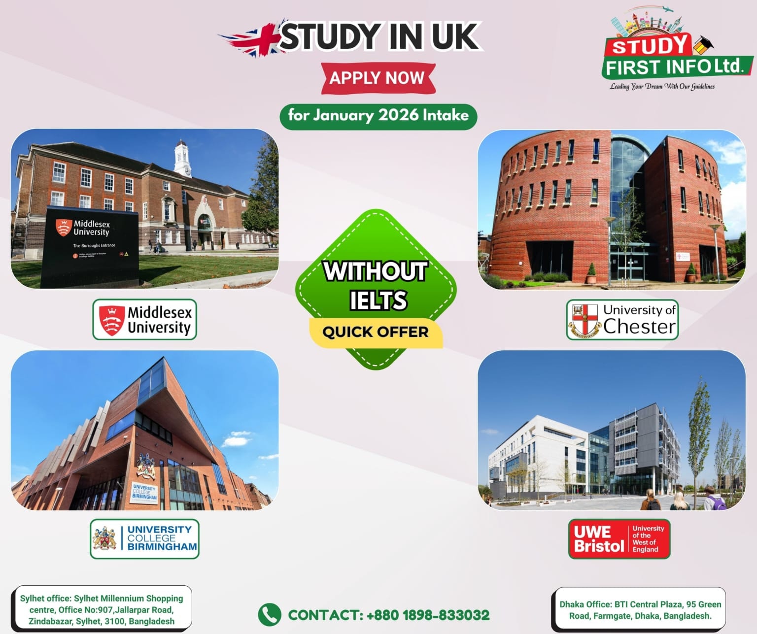 Studyfirstinfo - 🎓 STUDY IN UK – January 2026 Intake 🎓 🚀... | Facebook