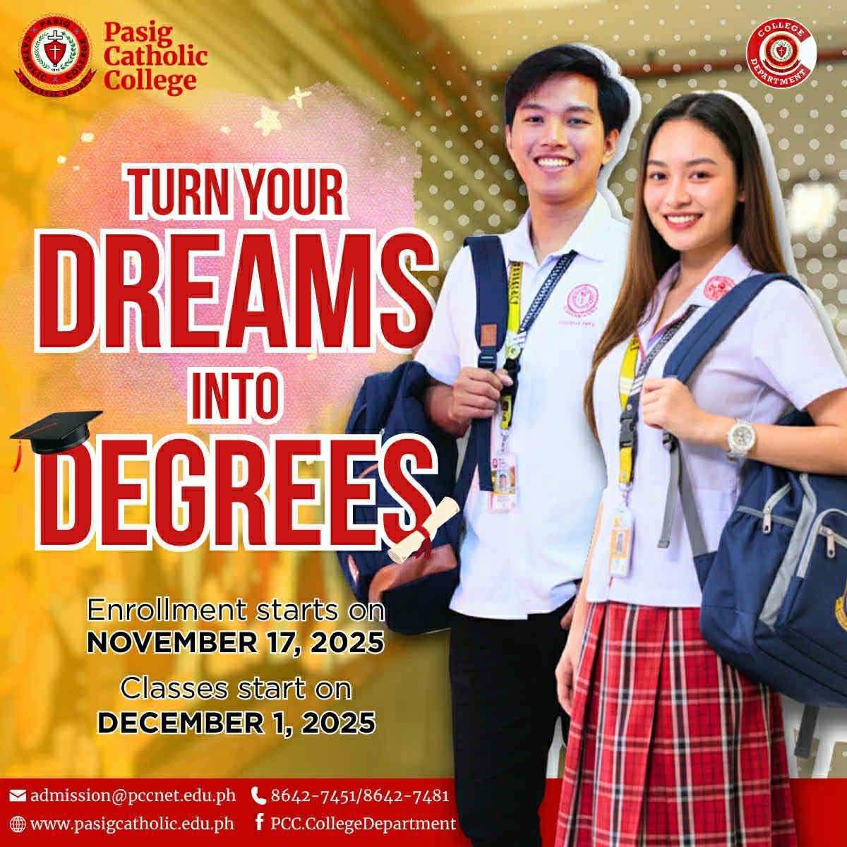 Pasig Catholic College - College Department - Caniogan Campus - NO ...