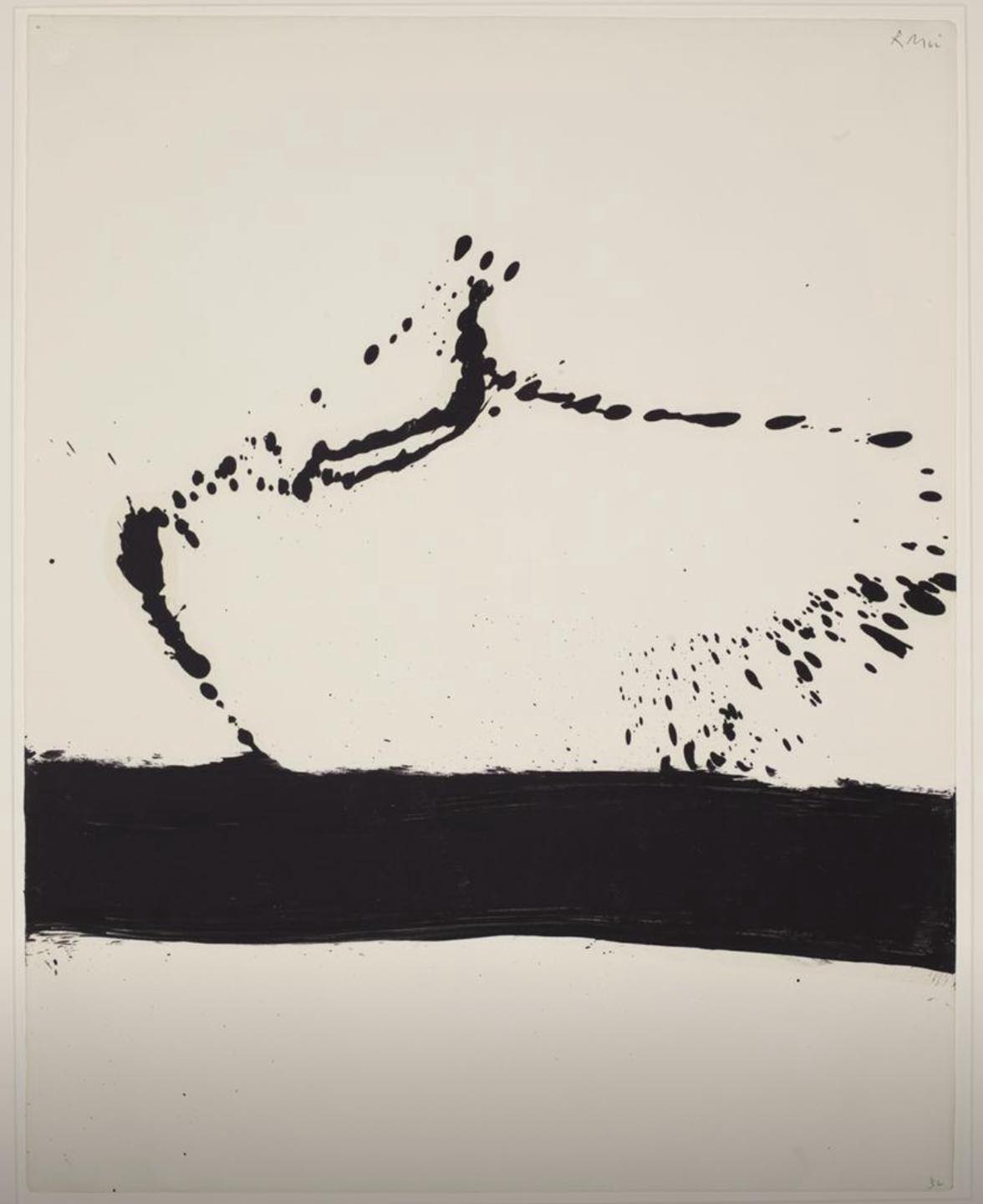Robert Motherwell Untitled (Beside the Sea) 1962 Oil on paper