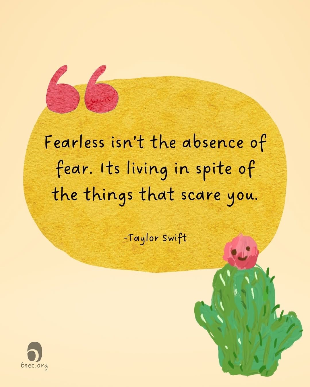 Action - Fearless isn’t the absence of fear. It’s living in spite of ...