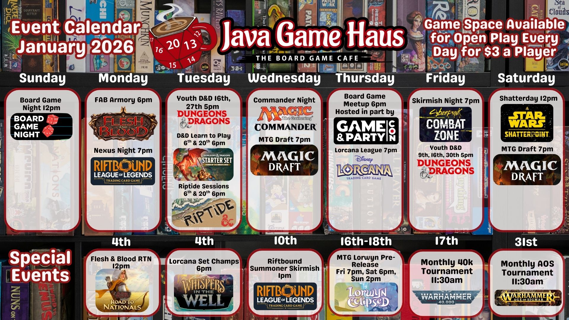 Java Game Haus Cafe | Jacksonville FL
