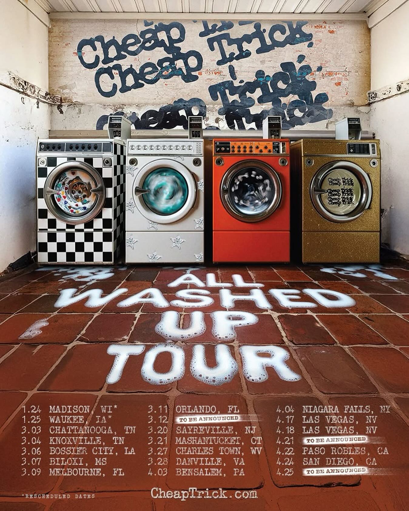 Cheap Trick announces All Washed Up Tour presale