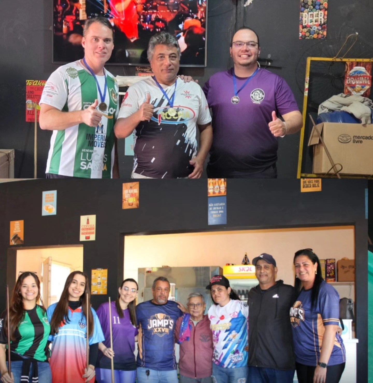 Delegação - Na disputa de bilhar, que ocorreu no Manao'sBar, a Velha ...