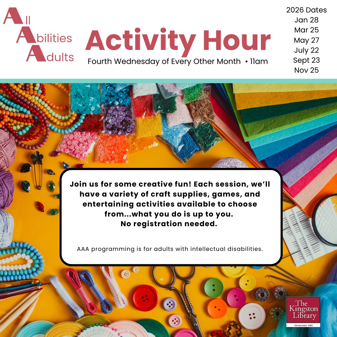 Kingston - Our AAA program is for adults of all abilities. This ongoing ...