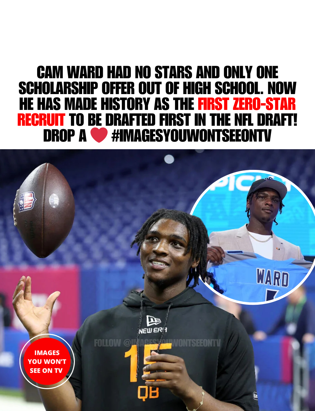 Images - Cam Ward’s rise from an unranked Texas high school recruit to ...