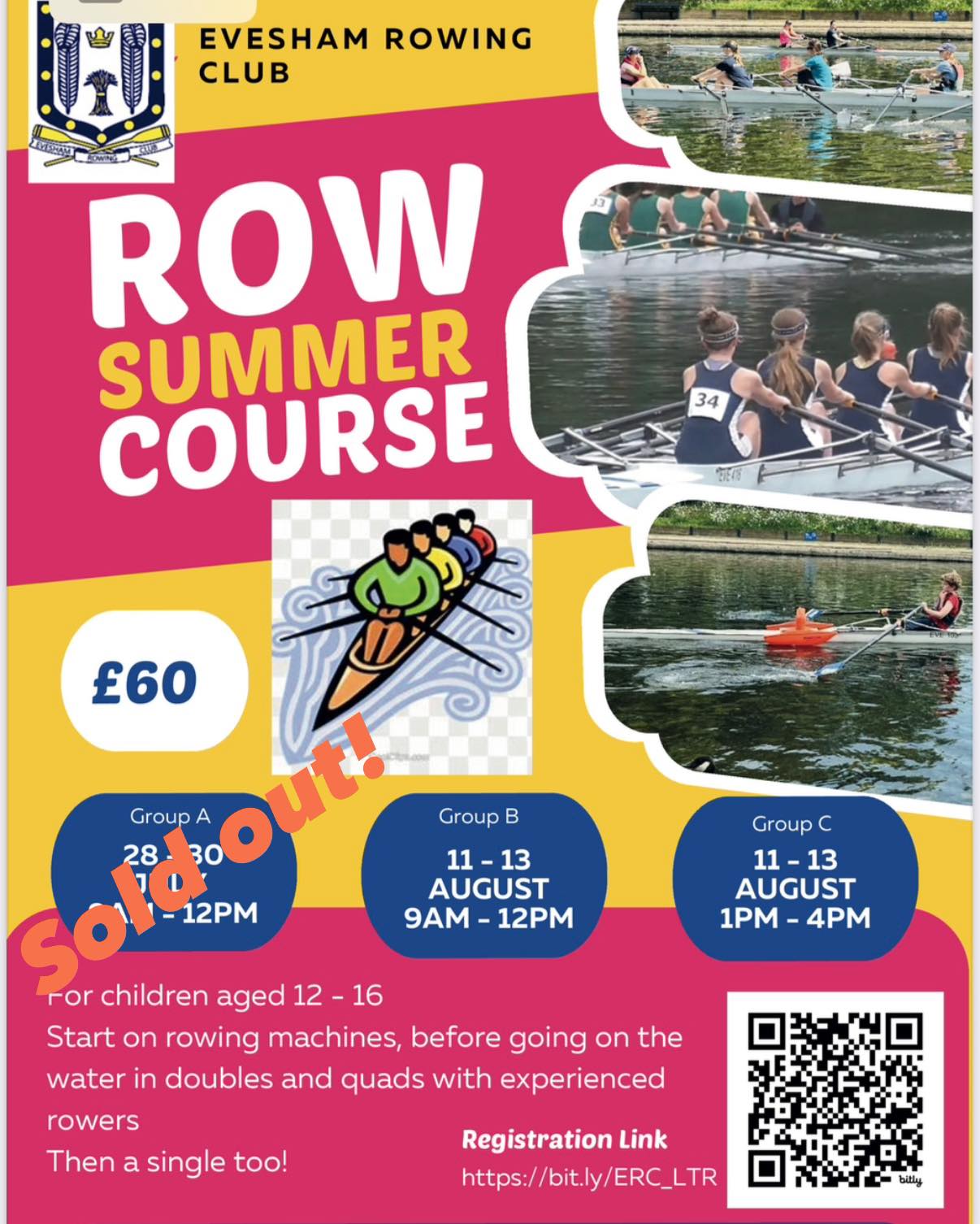 Spaces filling up quick! Are you... - Evesham Rowing Club | Facebook
