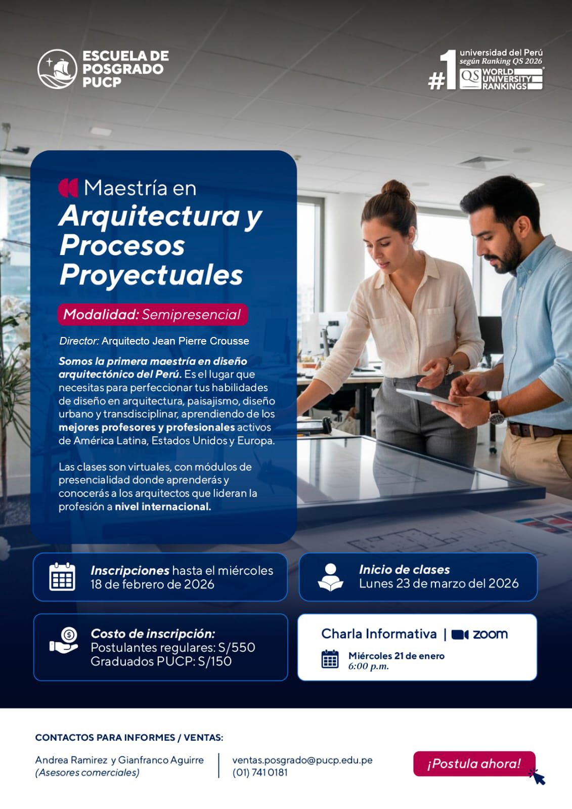 CAP - A solicitud de la Escuela de Posgrado PUCP, compartimos la ...
