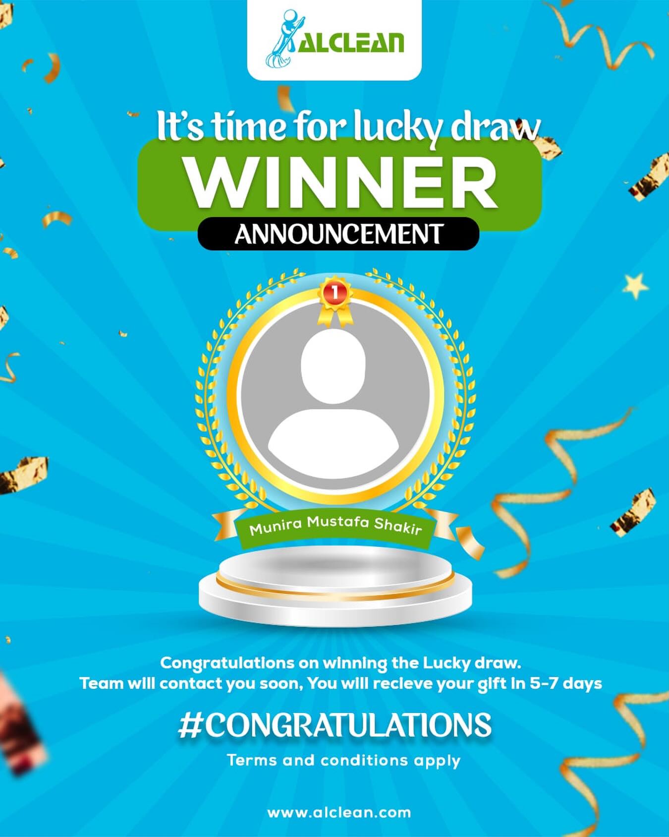 Alclean - 🎉 CONGRATULATIONS! 🎉 We’re thrilled to announce... | Facebook
