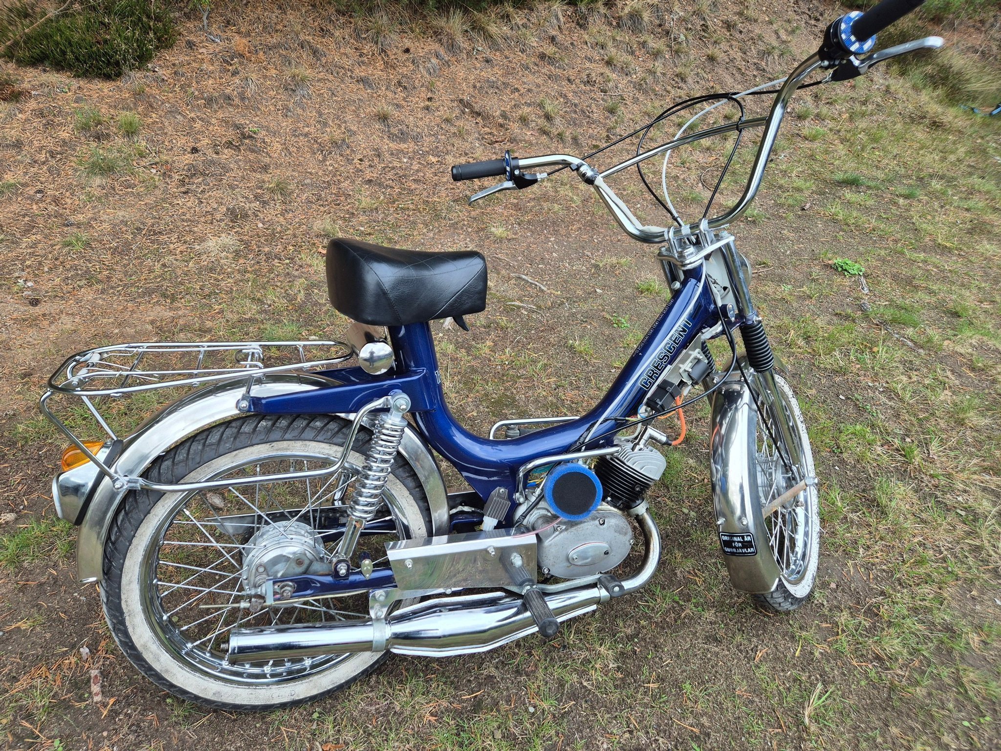 Tradera - Blå Crescent Compact med nyrenoverad motor! 🛵💎... | Facebook