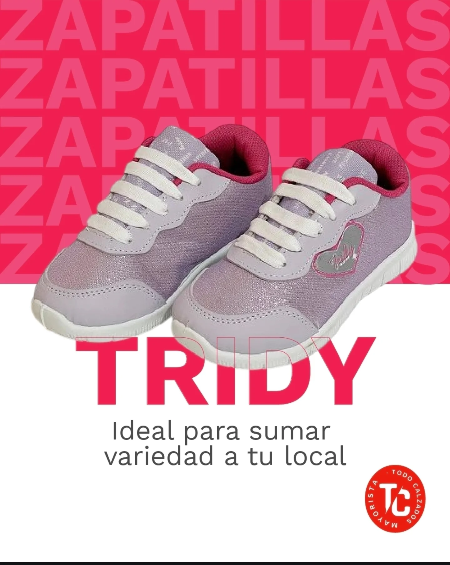 Todo - Zapatillas Tridy Lila 💜 Un toque de color para tu vidriera ...