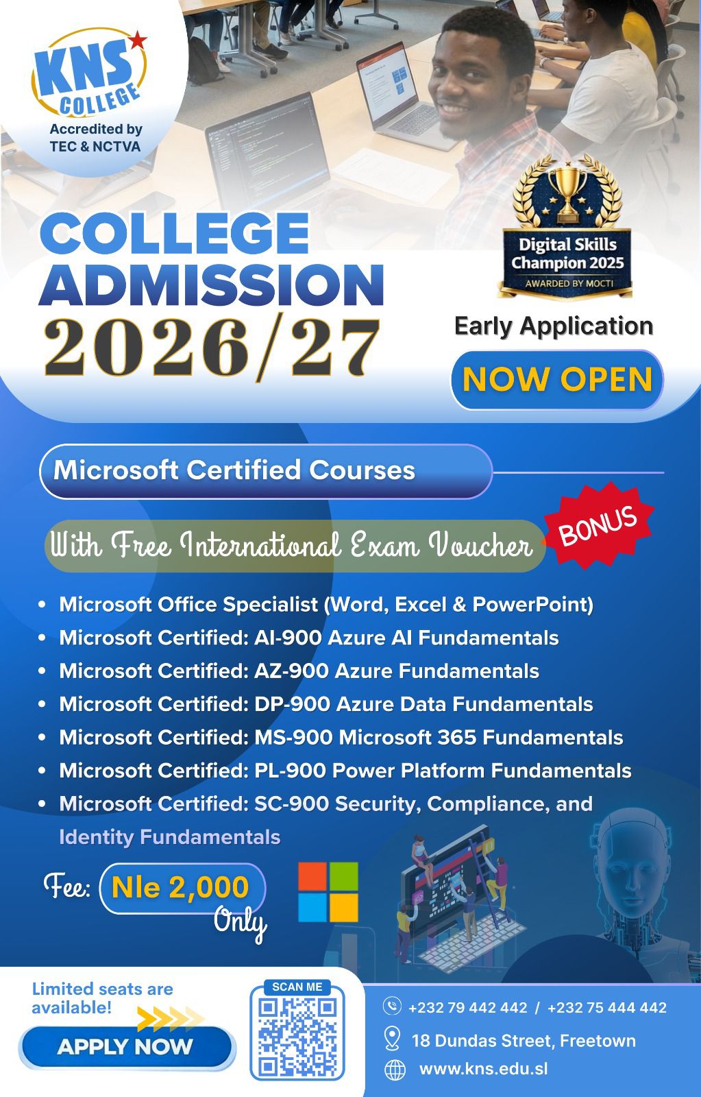 KNS - COLLEGE ADMISSION 2026/2027 NOW OPEN! 🚀 Upgrade your future with ...