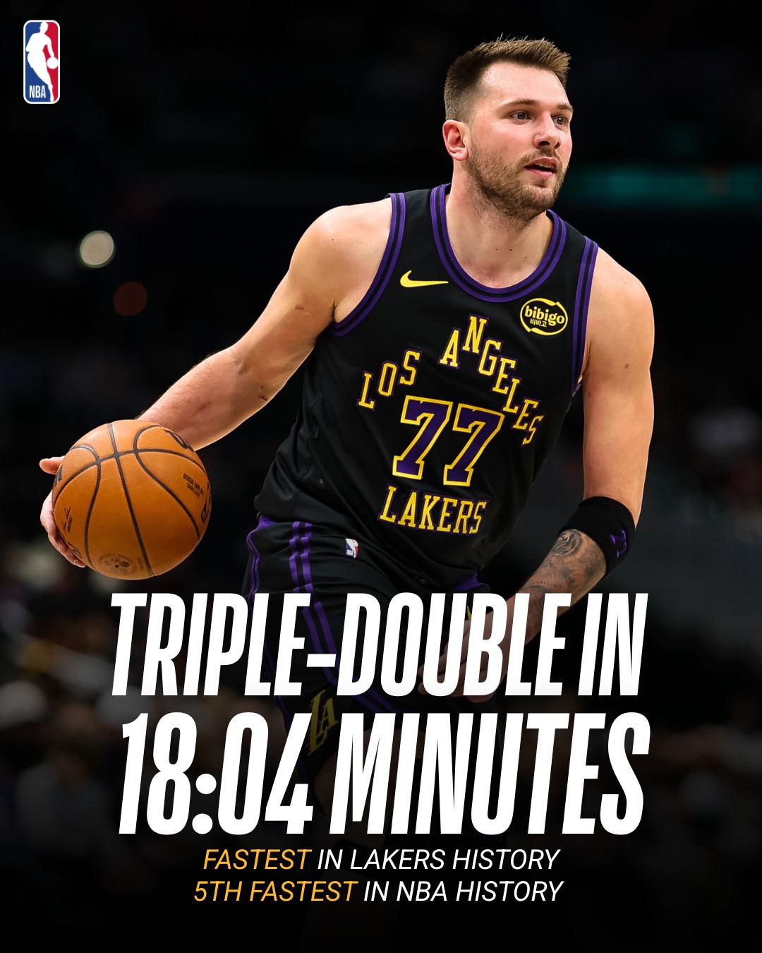 NBA - Luka Doncic was locked in from the start on his way to a historic ...
