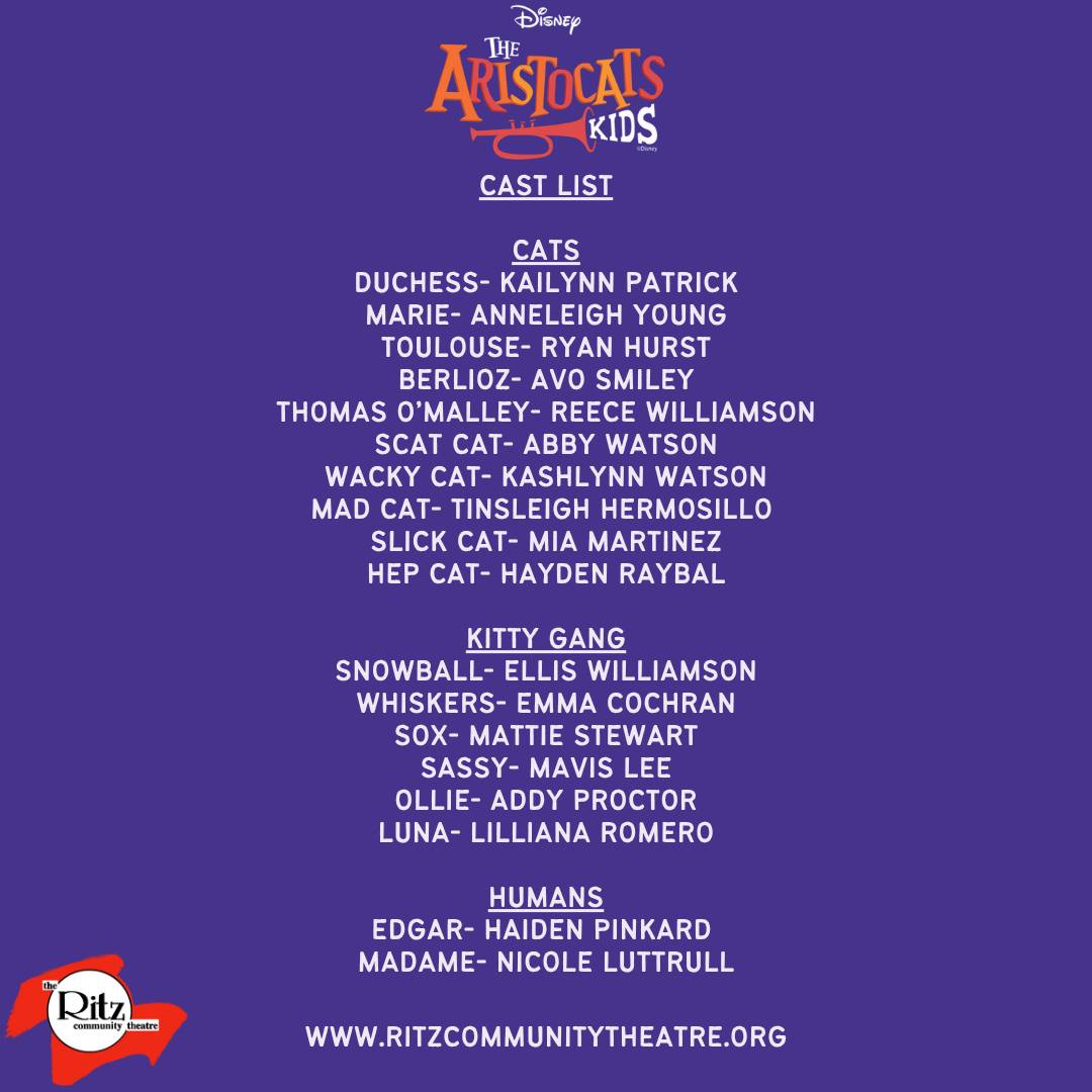 Congratulations 🎉 to the cast of... - Ritz Community Theatre | Facebook