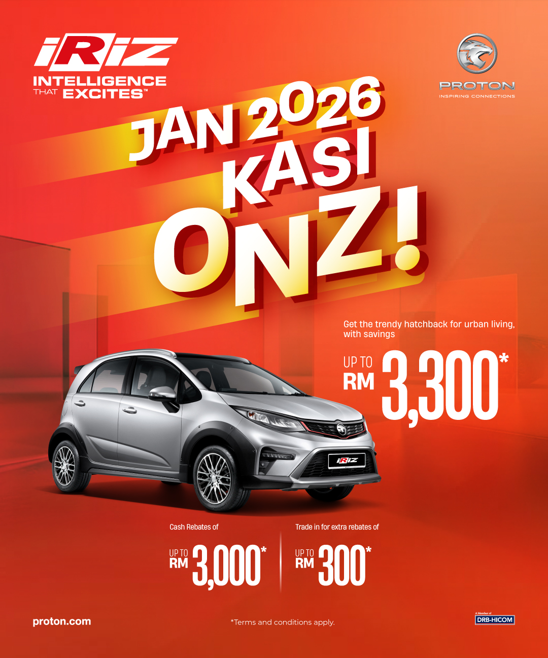 Proton - Start 2026 on a high note with the PROTON Iriz! City-ready ...