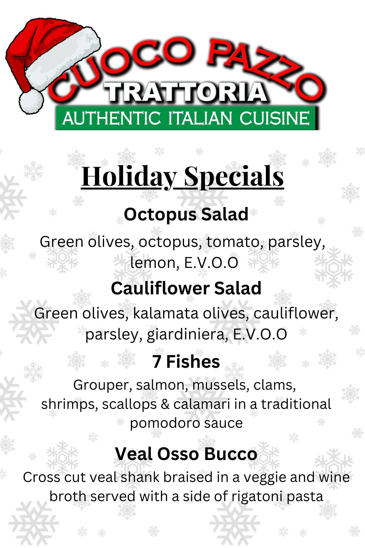 Cuoco Pazzo Trattoria | Mount Pleasant SC