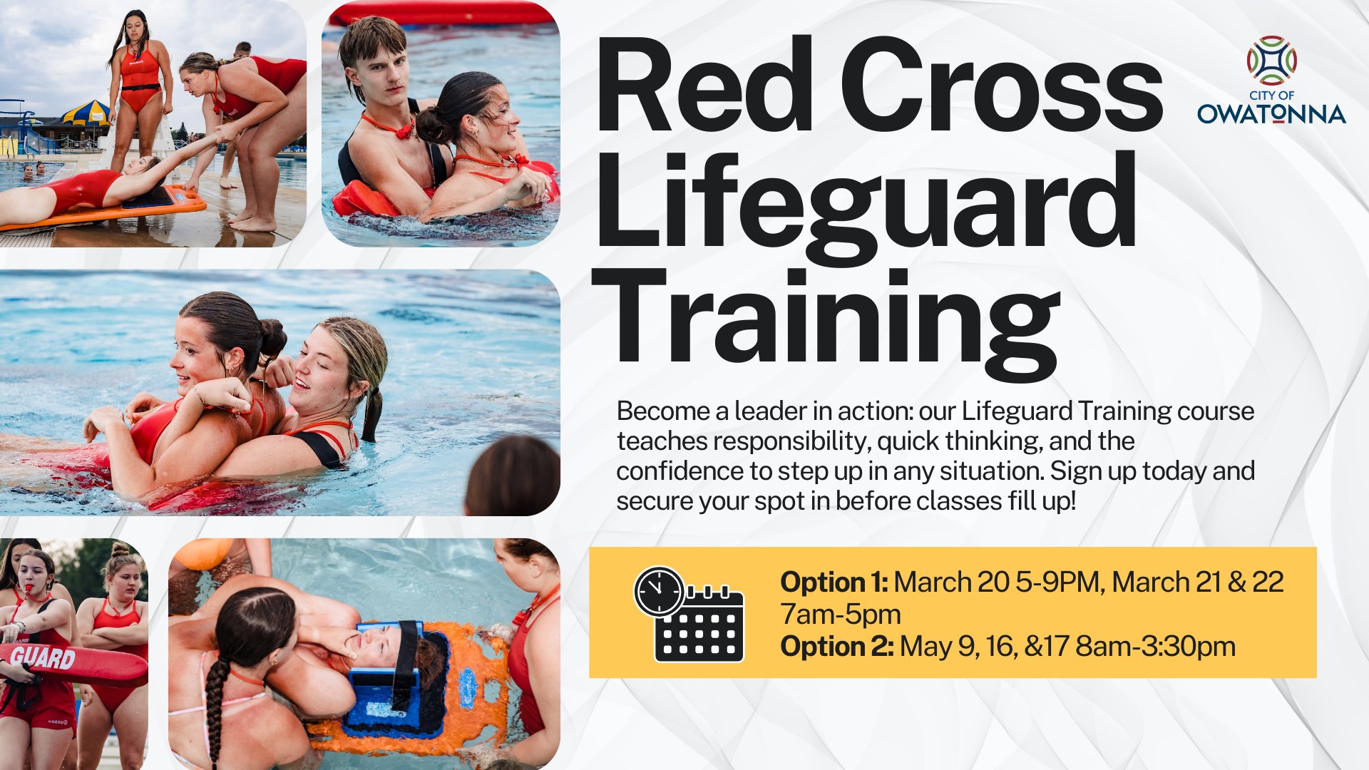 River - Earn money, be a leader, save lives...become a lifeguard ...