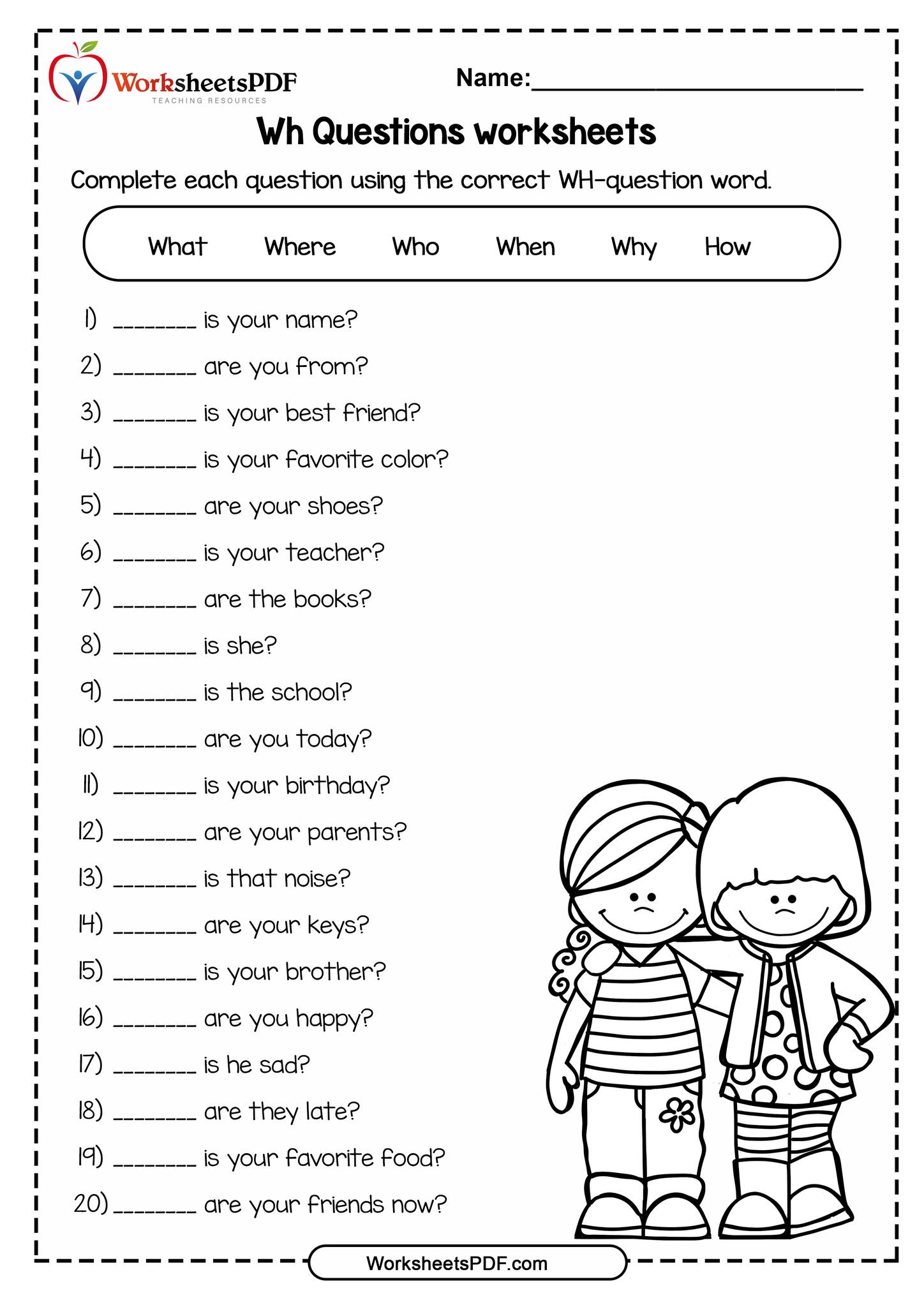 Worksheets PDF - Complete each question using the... | Facebook