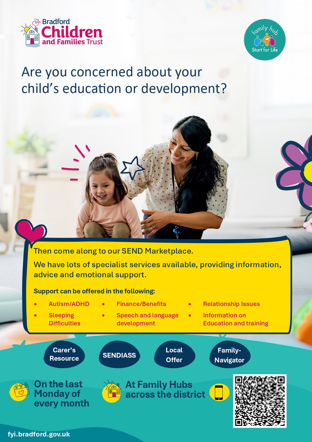 Bradford - 👉 SEND drop-in events at your local Family Hub on the last ...