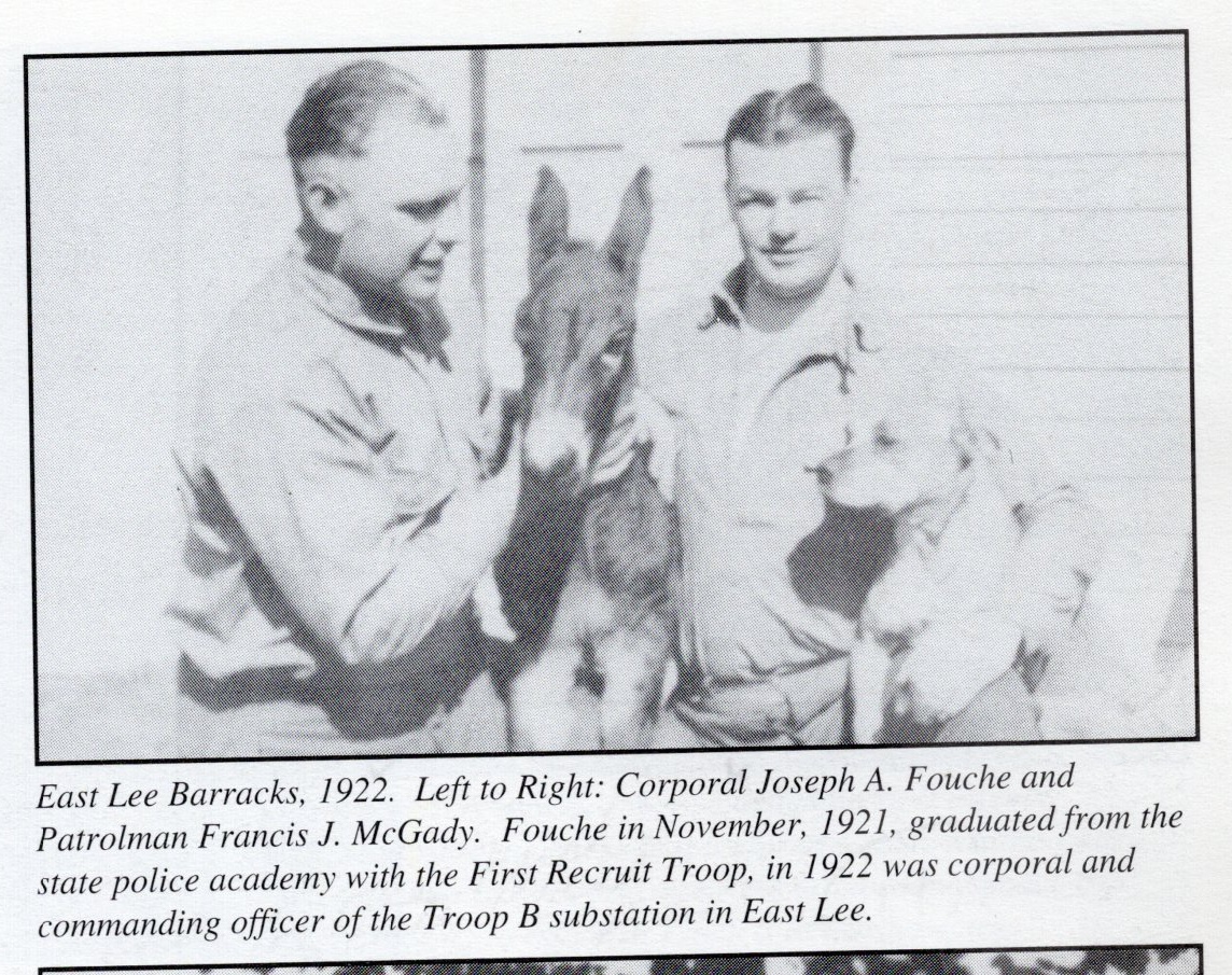 Massachusetts - 1922 East Lee Barracks B-1 mascots - Donkey, Barney ...