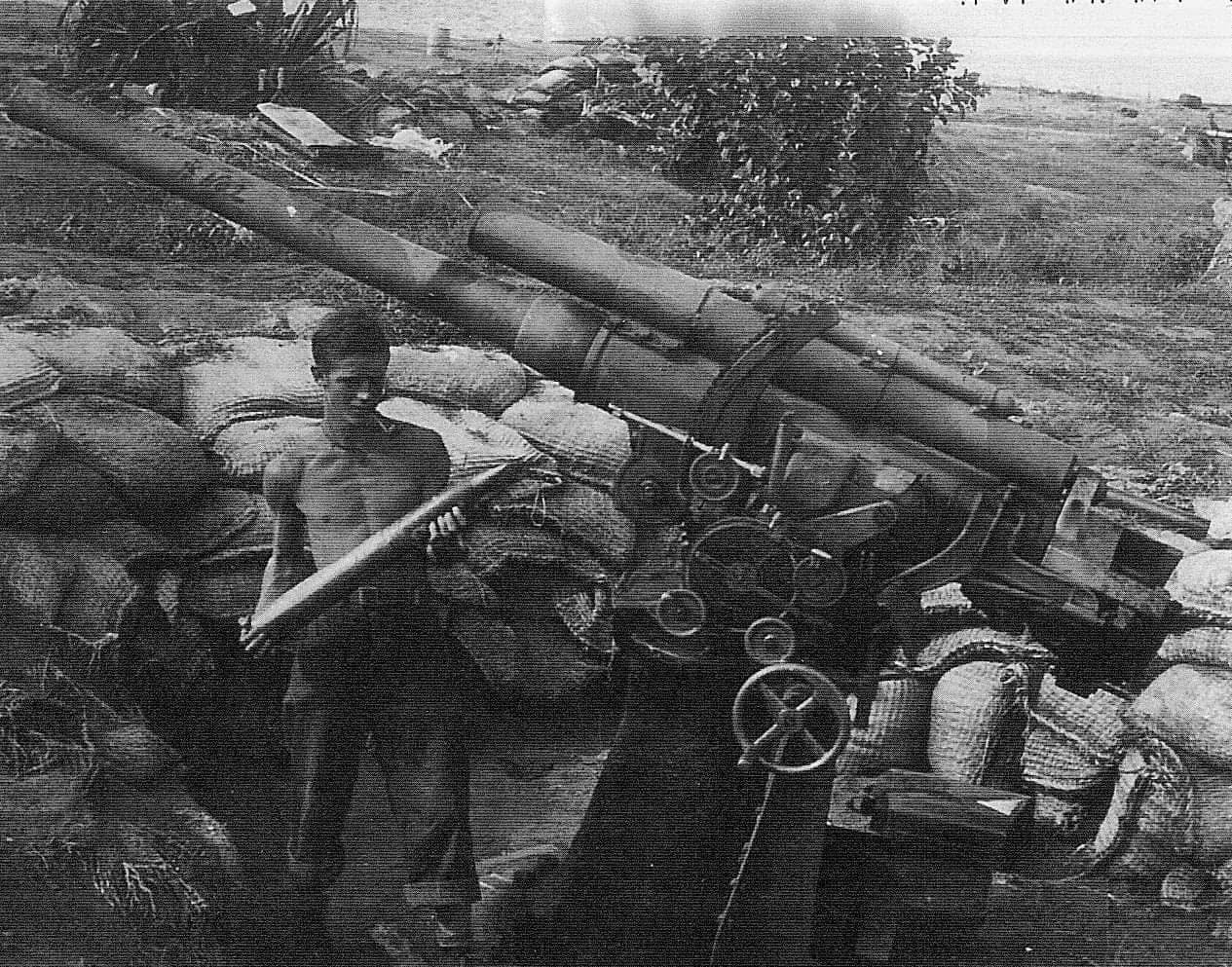 Guadalcanal - This is one of the 3 inch guns the Marines captured on 8 ...