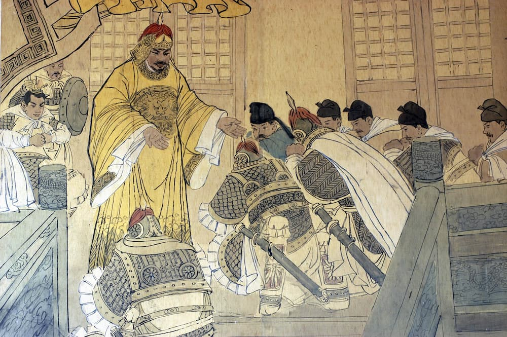 馮天樂博士 - 陳橋兵變新探 周顯德七年正月三日癸卯，殿前都點檢趙匡胤率師出汴京；翌日甲辰，次陳橋驛，軍士擁立，黃袍加身；又三日丁未，還京受禪 ...