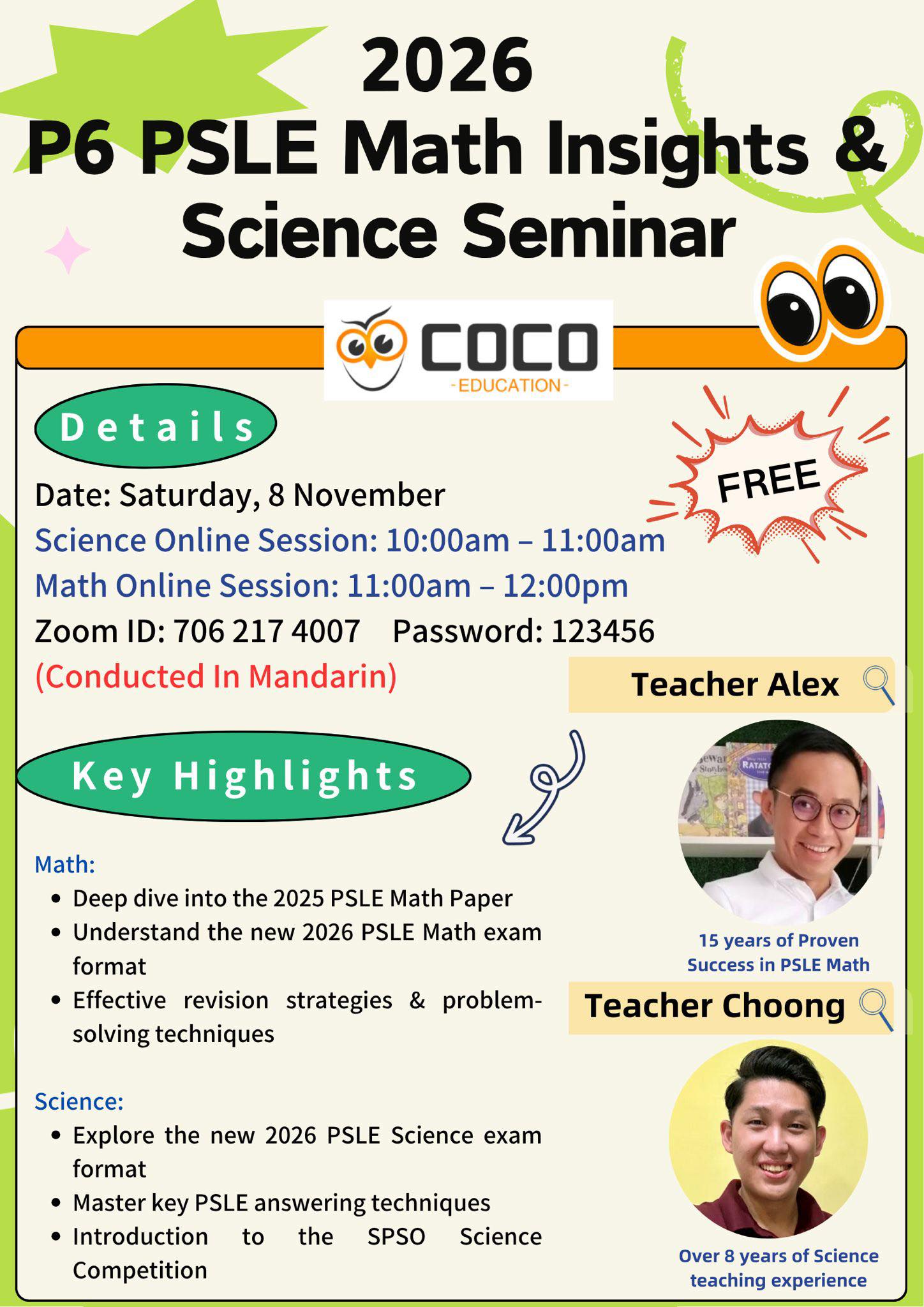 COCO - 🎯 P6 Parents, Don’t Miss This! Curious about the new 2026 PSLE ...