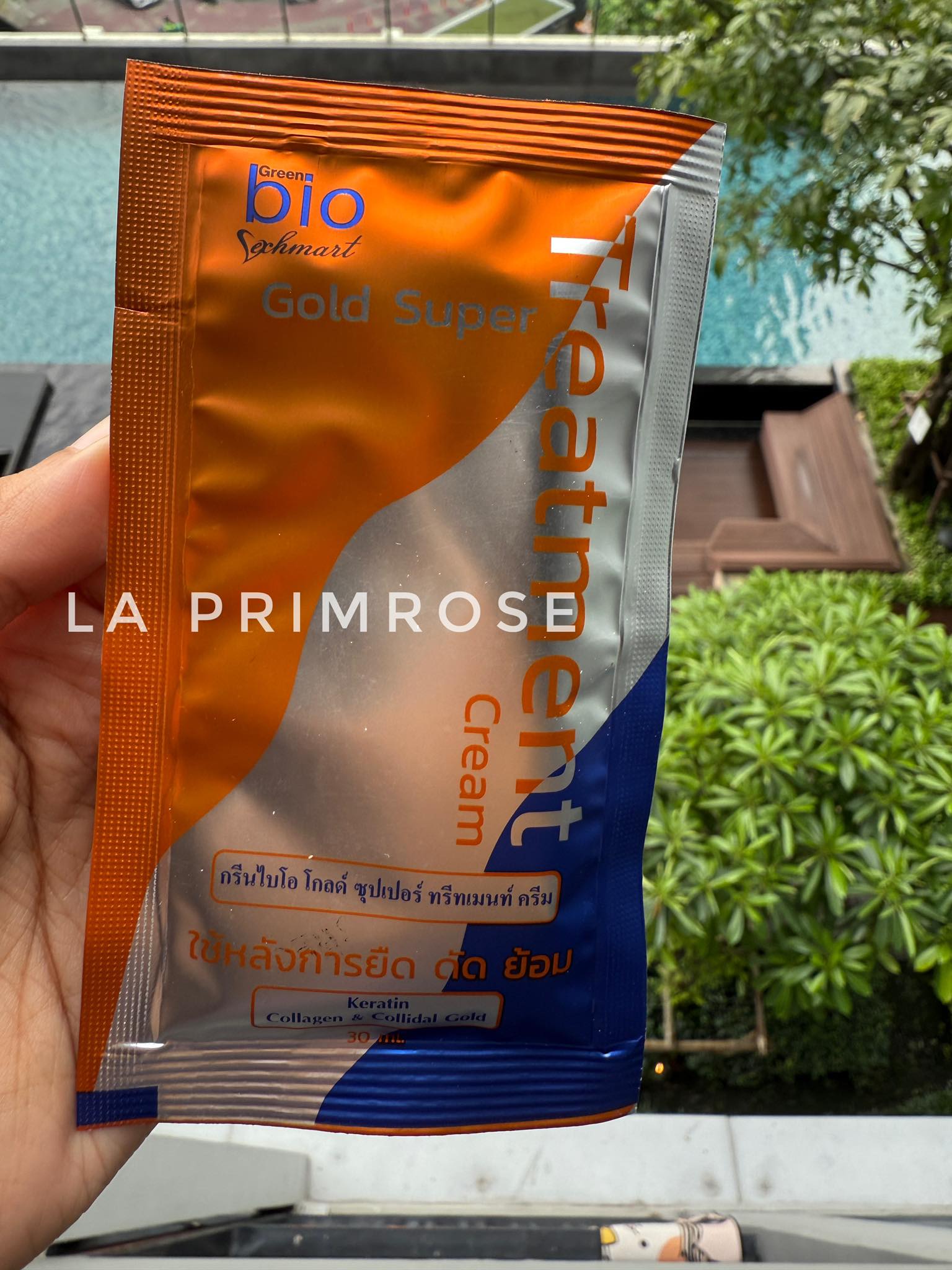 Masque Capillaire Bio Gold Extra Super Cream - Kératine, Réparation Cheveux Abîmés - Taille Voyage