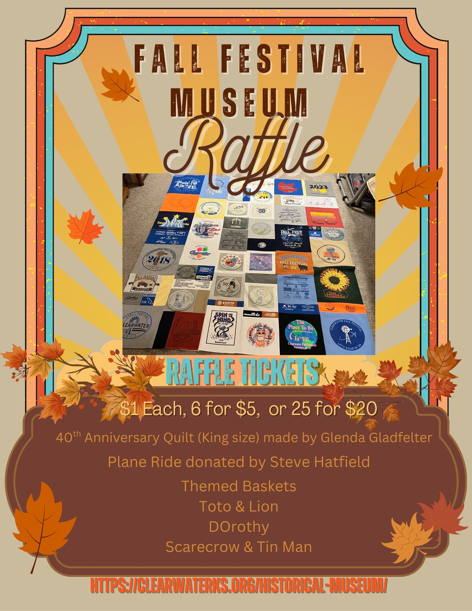 🍂🎟 Fall Festival Museum Raffle!... - Clearwater Fall Festival | Facebook