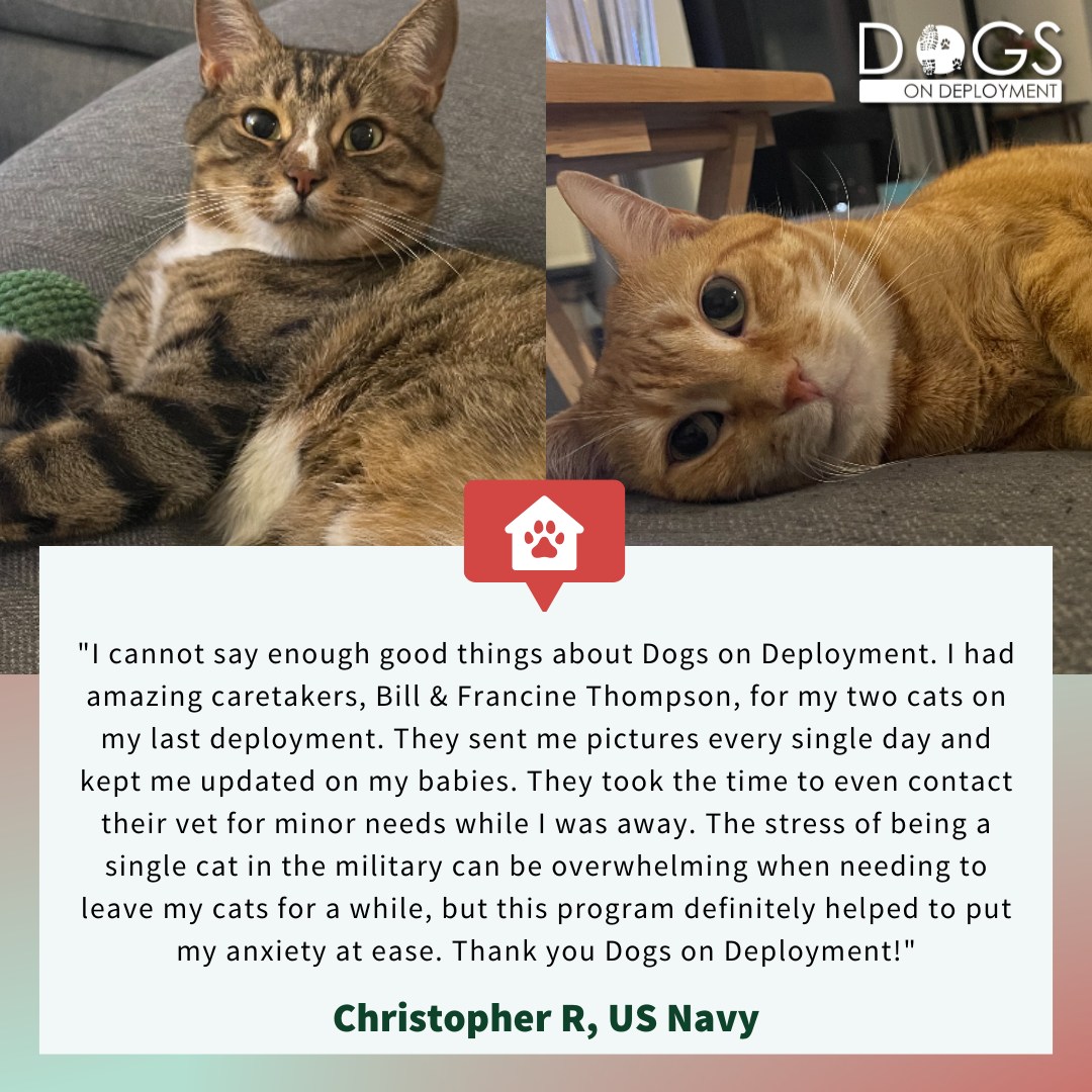 While Christopher was deployed, his... - Dogs on Deployment | Facebook