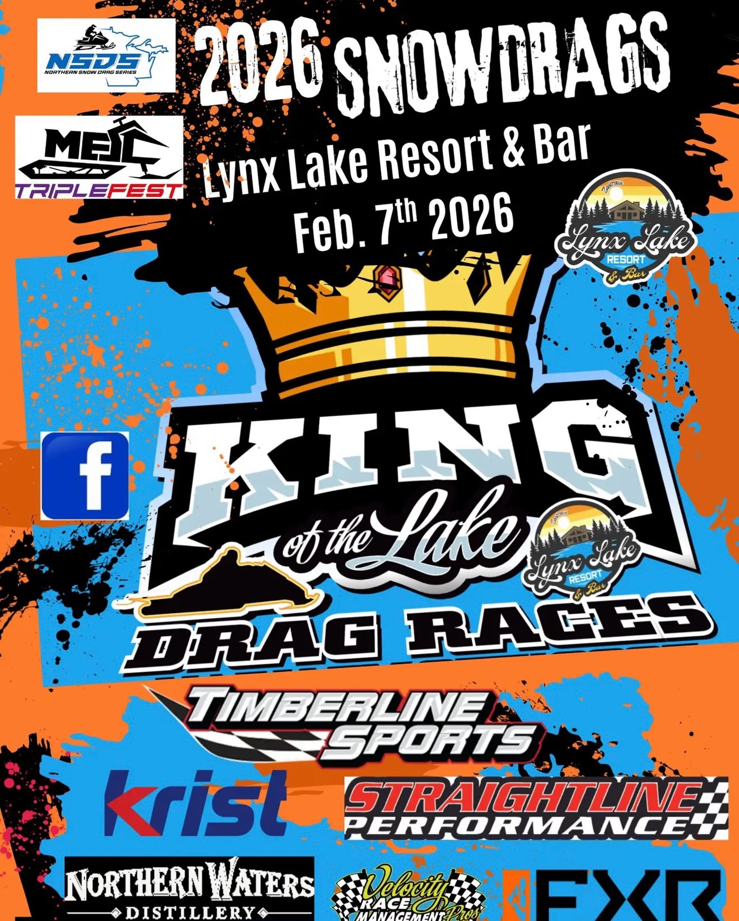Straightline - 🏁🔥👑 KING OF THE LAKE SNOW DRAGS — 2026 👑🔥🏁 Get ready for ...