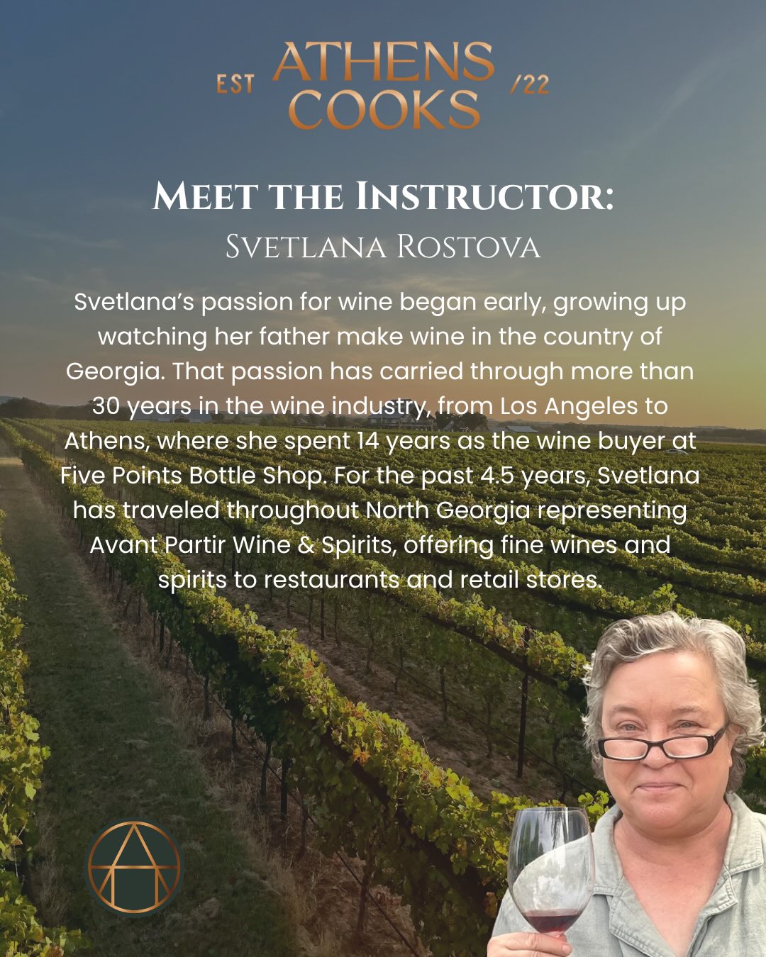 Global wine tasting class with Svetlana Rostova