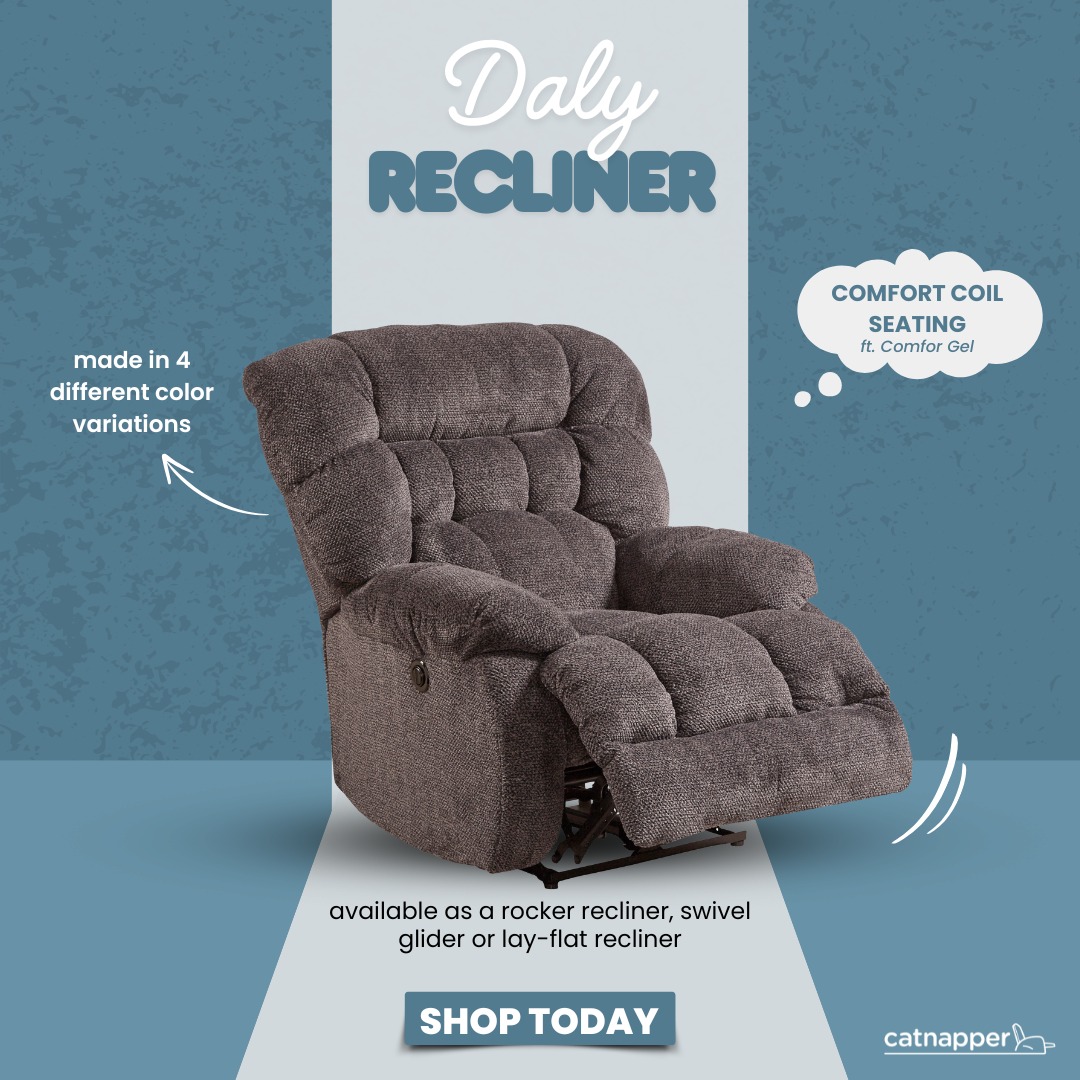 Outten - A true fan-favorite: the Daly recliner! 📌Soft luxurious fabric ...