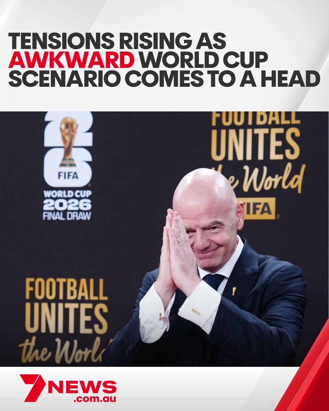 7NEWS - A blunt statement has been issued and FIFA is suddenly in a ...