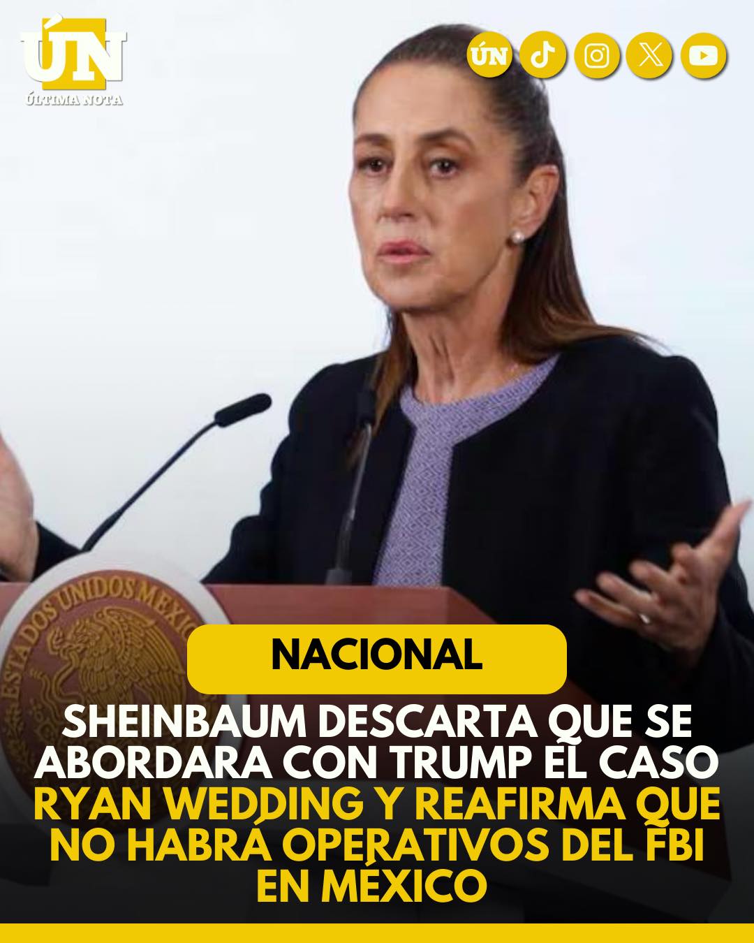 La - #Entérate‼️ Sheinbaum descarta que se abordara con Trump el caso ...