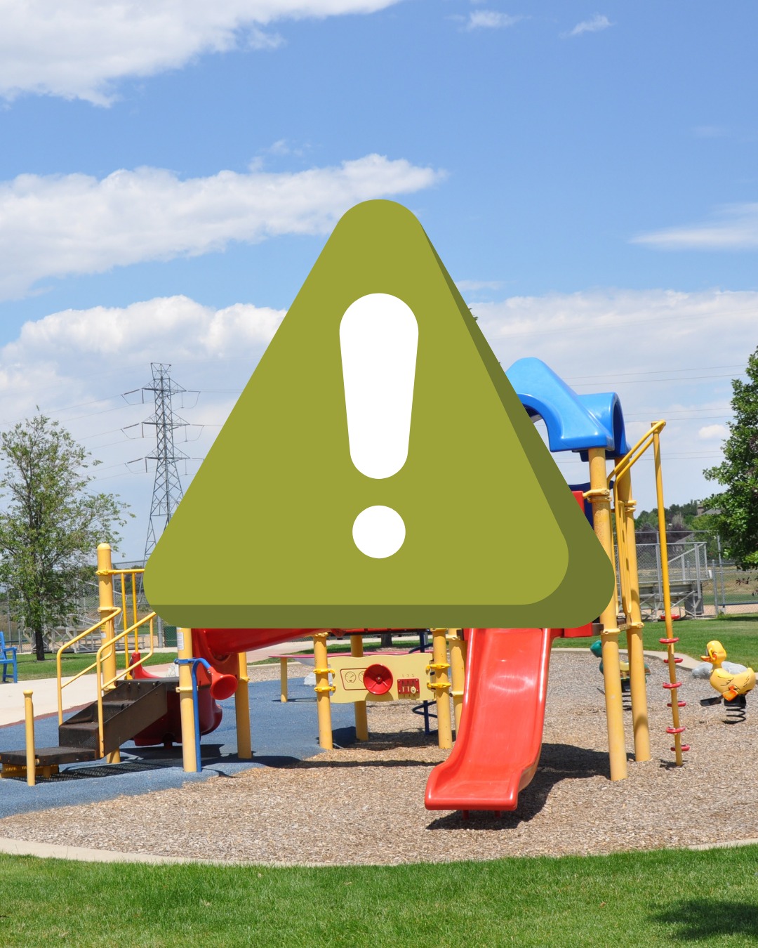Pardon our dust! The playground at Blakey Park will be temporarily