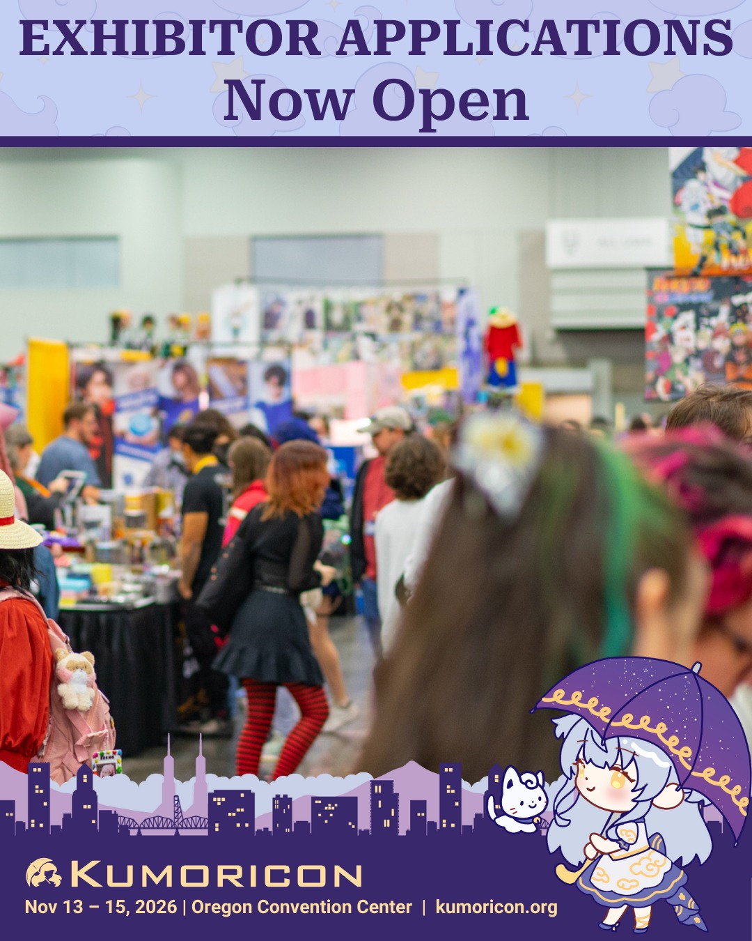 Kumoricon - KumoriMarket Exhibitor Applications for 2026 Are Now Open ...