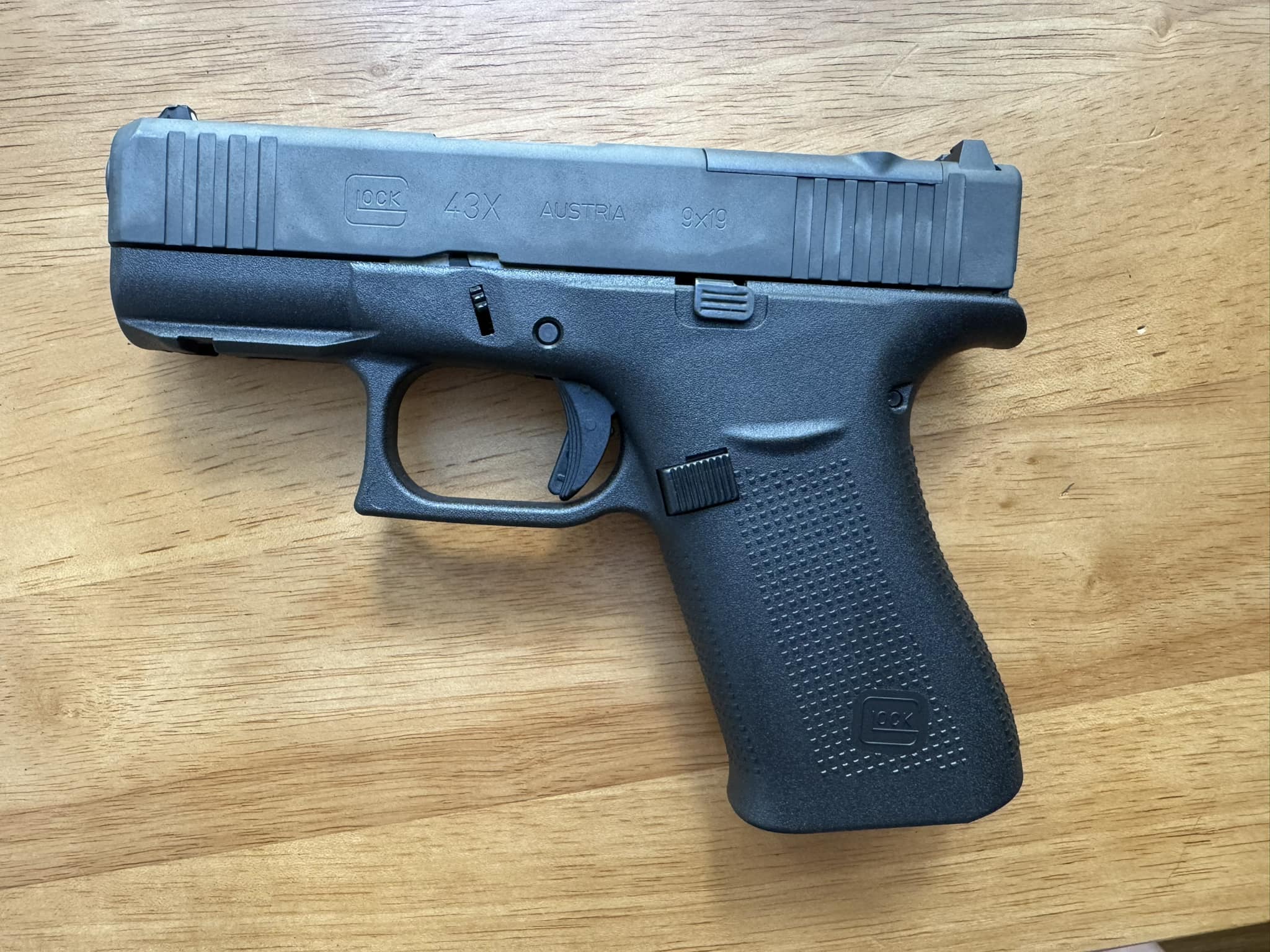 Glock 19x [POLISHED CHROME SLIDE] Original parts Made by Royal