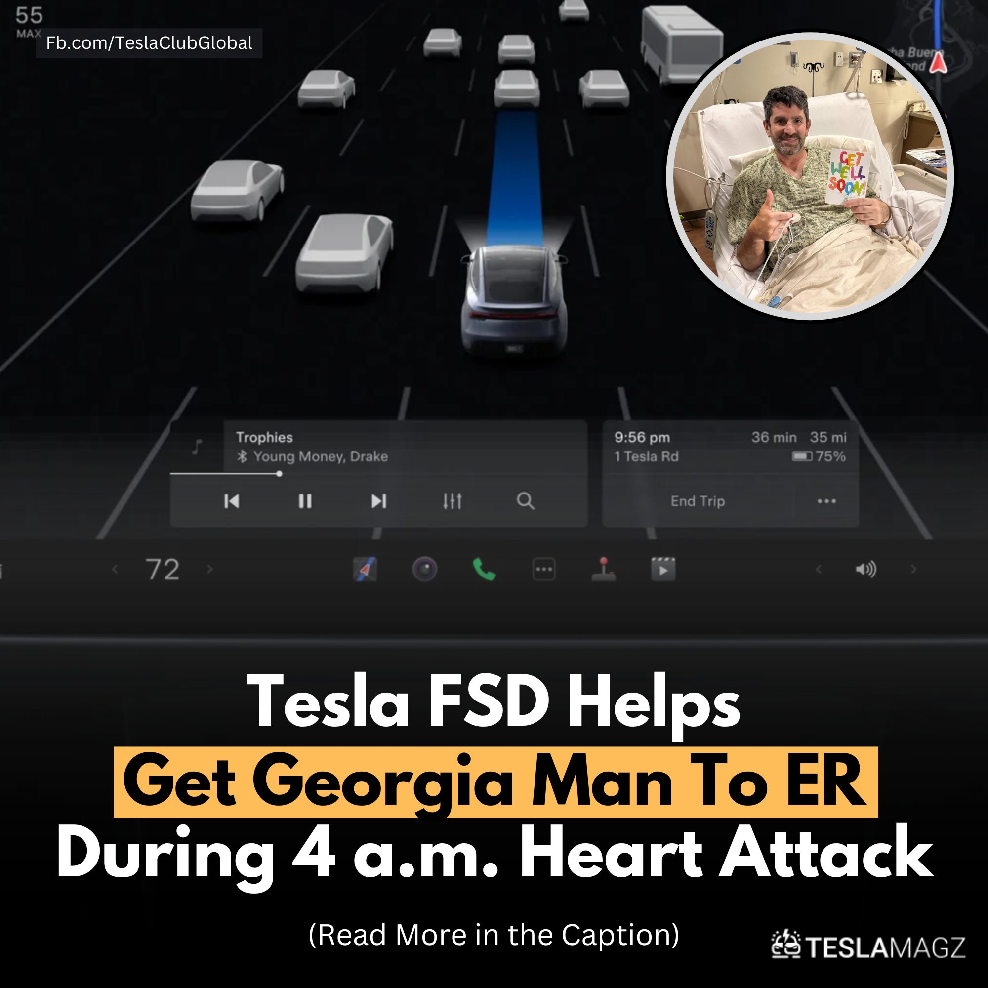 TESLA - Son uses Tesla app to steer father’s Model Y to heart hospital ...