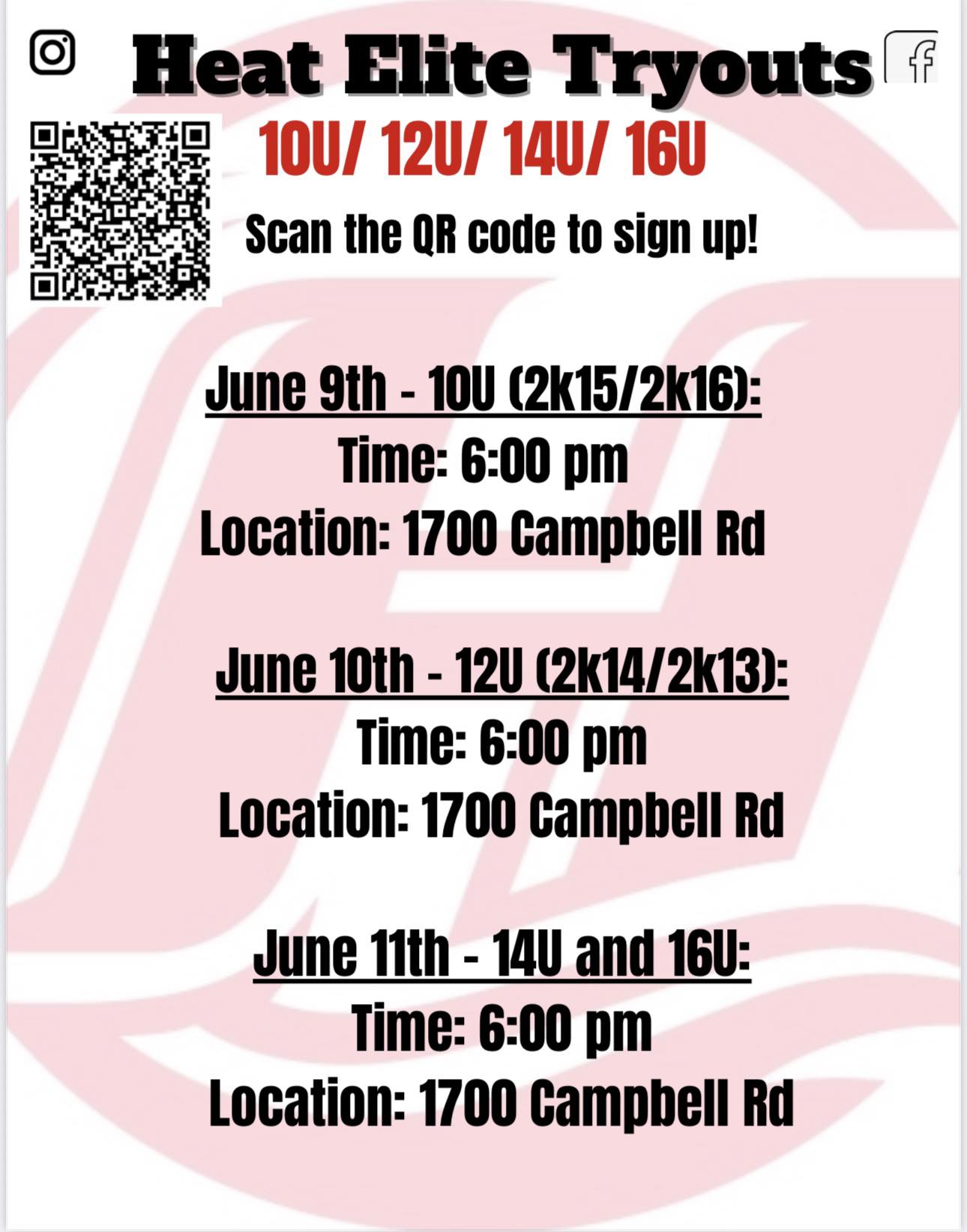 Heat - Tryouts for fall 2025 and spring 2026! Central Houston location ...